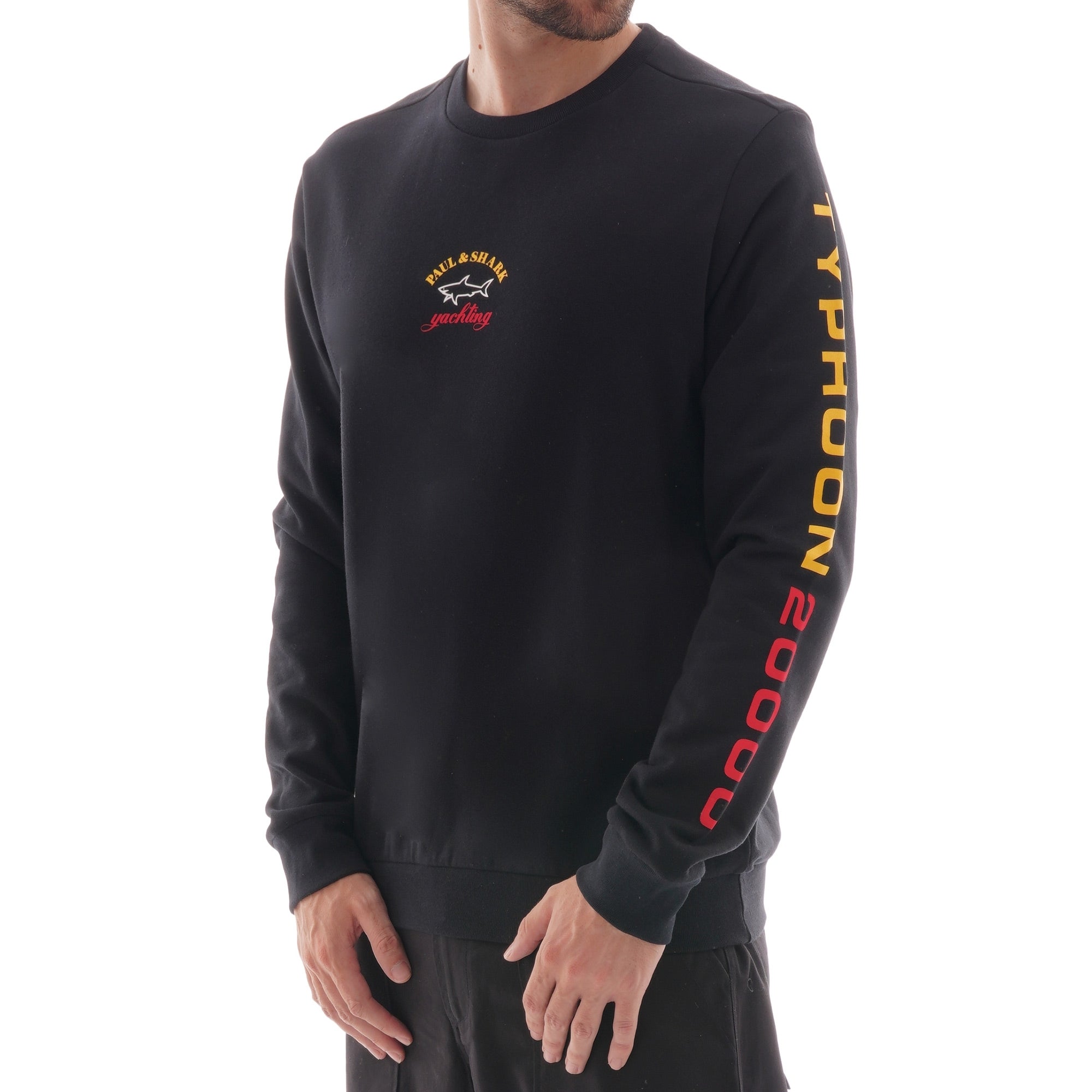 Paul and Shark Large Logo Sweatshirt - Black