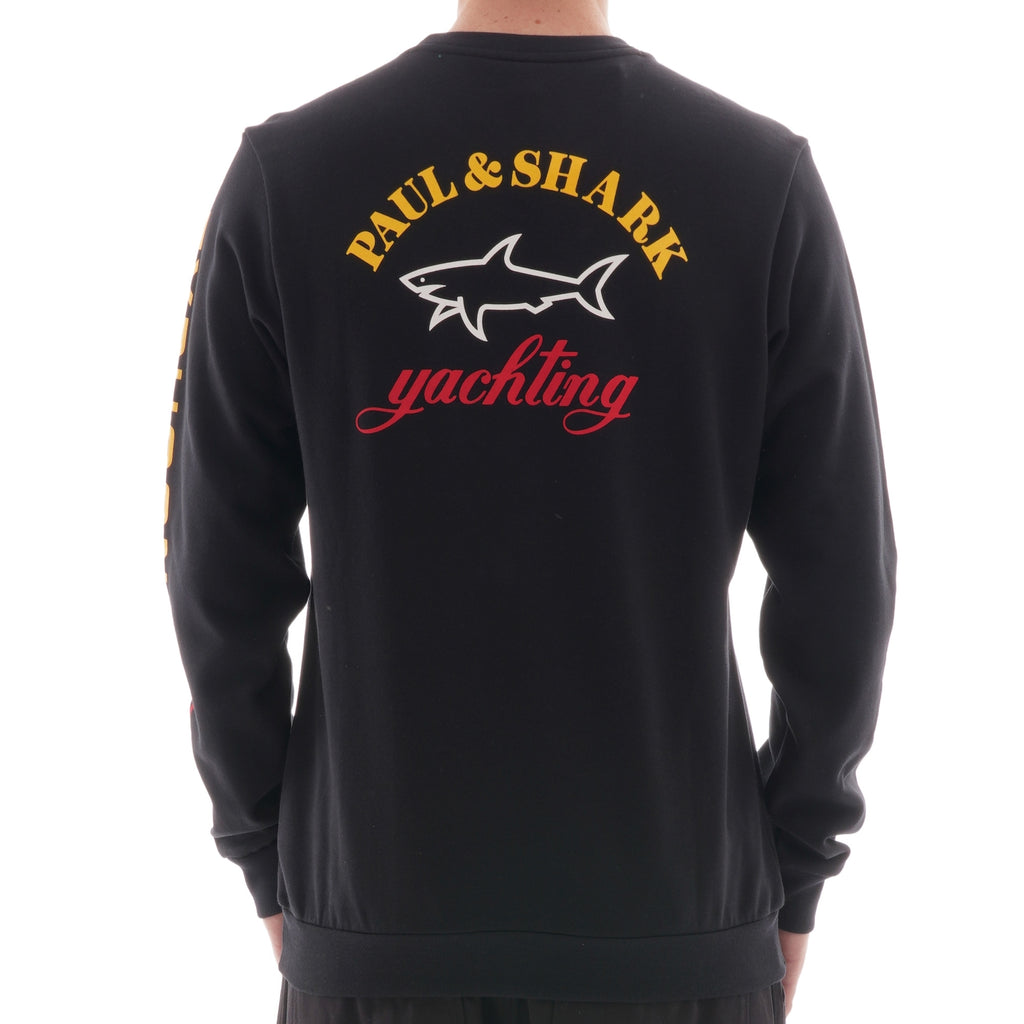 Paul and Shark Large Logo Sweatshirt - Black