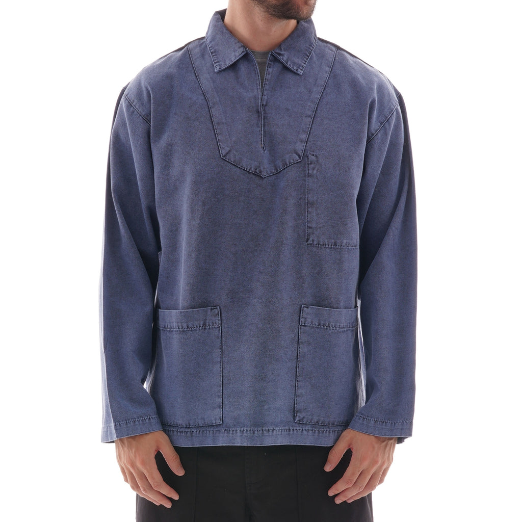 Armor Lux Denim Fishermans Smock - Blue