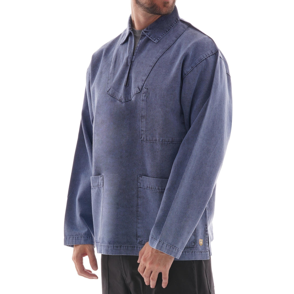 Armor Lux Denim Fishermans Smock - Blue