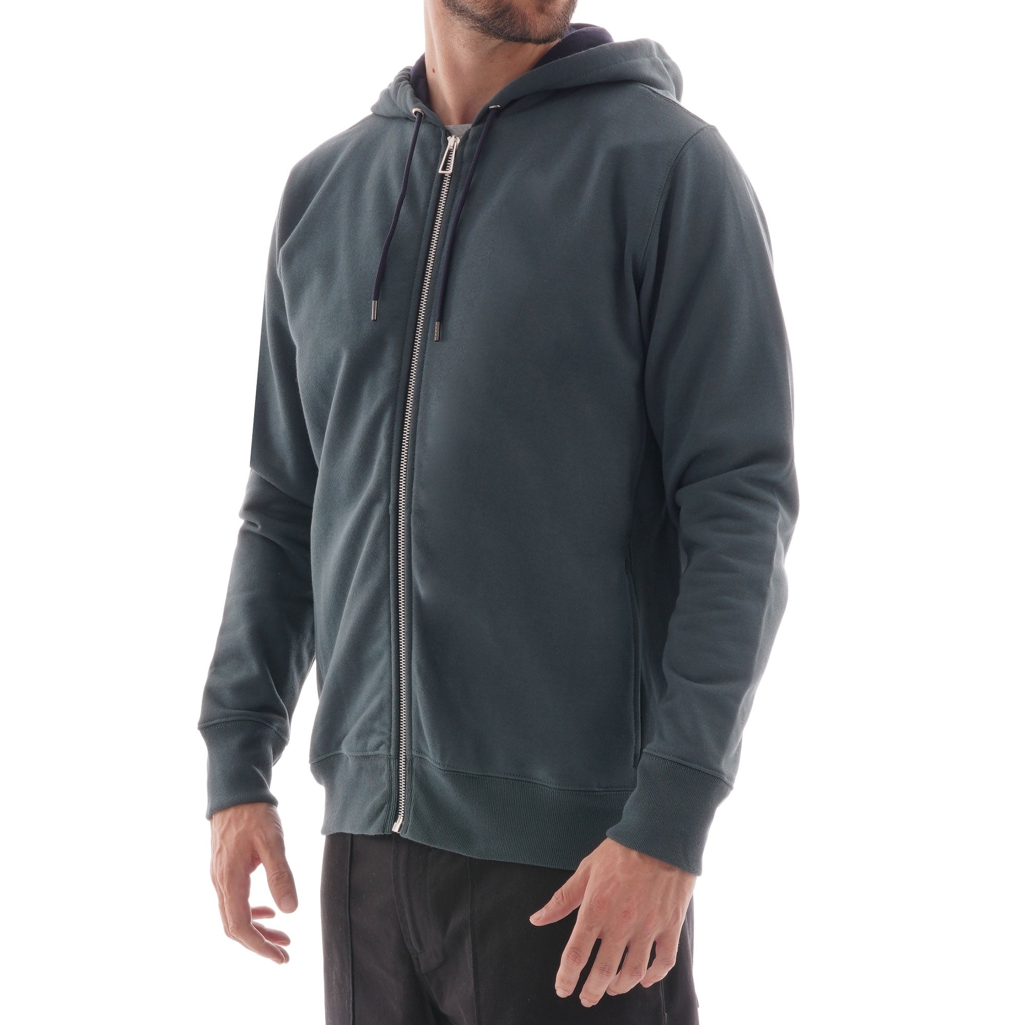Paul Smith Zip-Front Hoodie - Dark Green