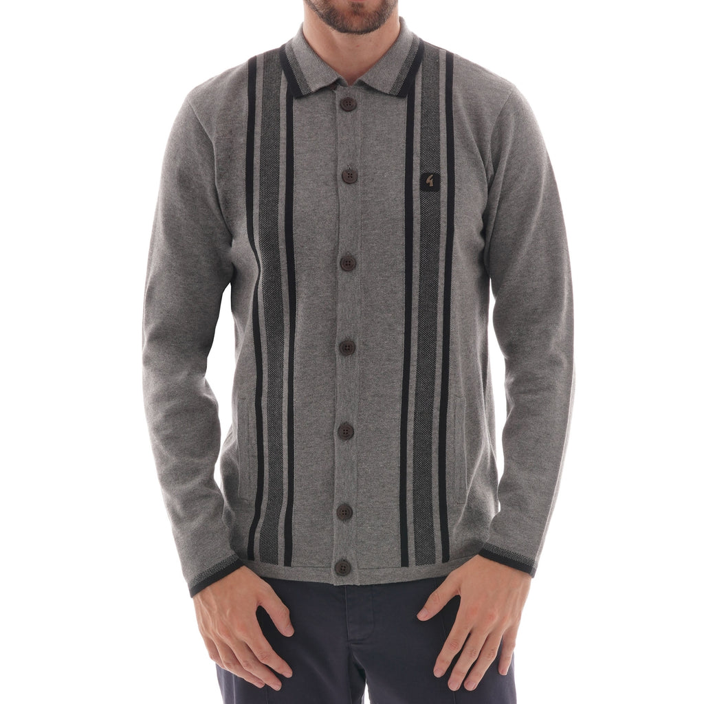 Gabicci Vintage Guido Knitwear Cardigan - Grey