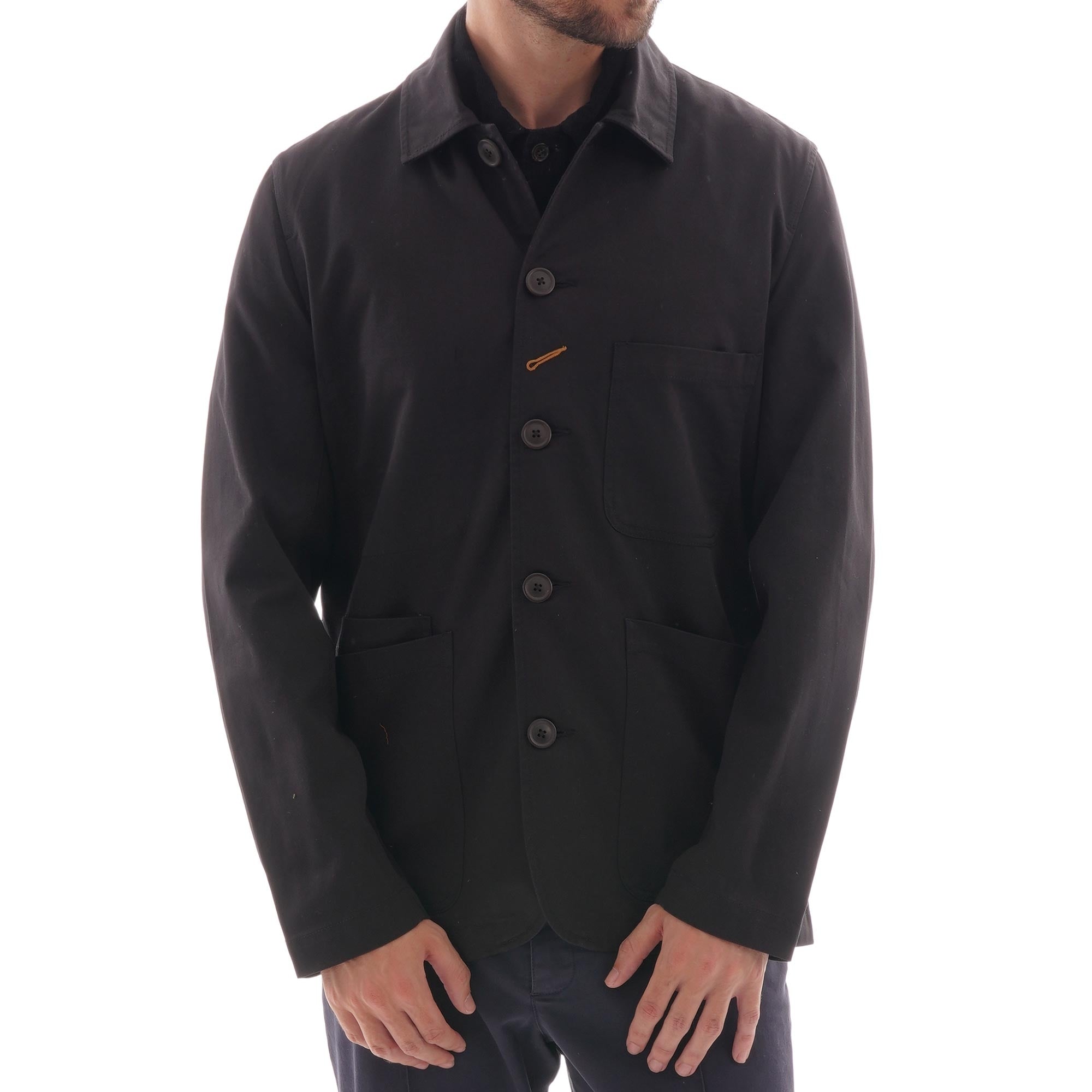 Universal Works Twill Bakers Jacket - Black