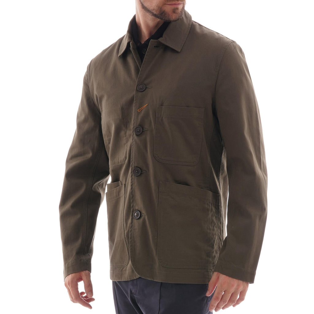 Universal Works Twill Bakers Jacket - Olive