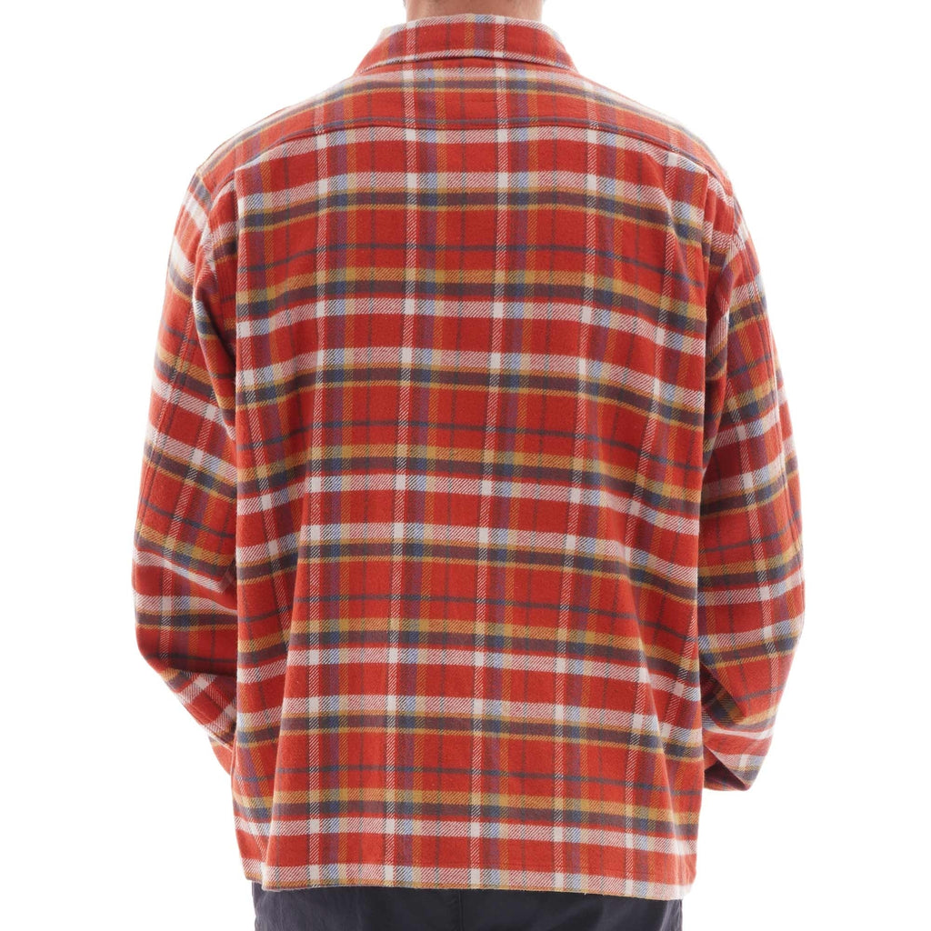 Nigel Cabourn Lybro USMC Flannel Overshirt - Orange Check