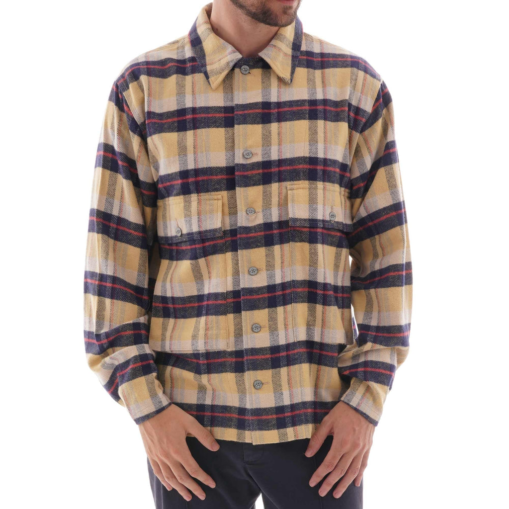 Nigel Cabourn Lybro USMC Flannel Overshirt - Yellow Check