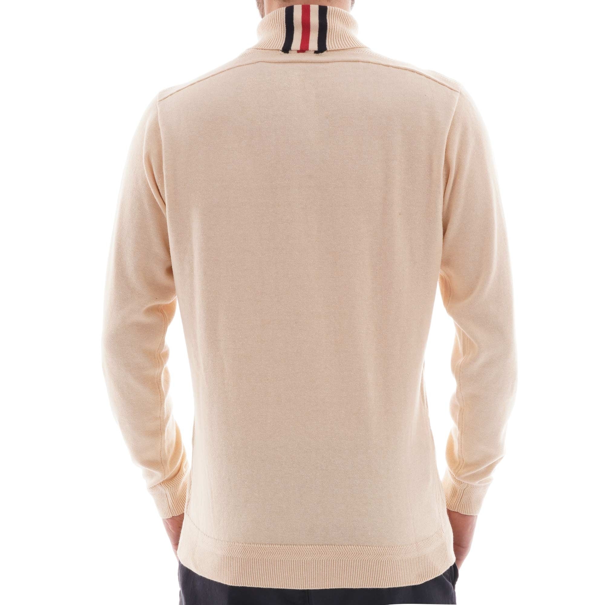 Gabicci Vintage Mock Turtle Neck Jumper - Oat