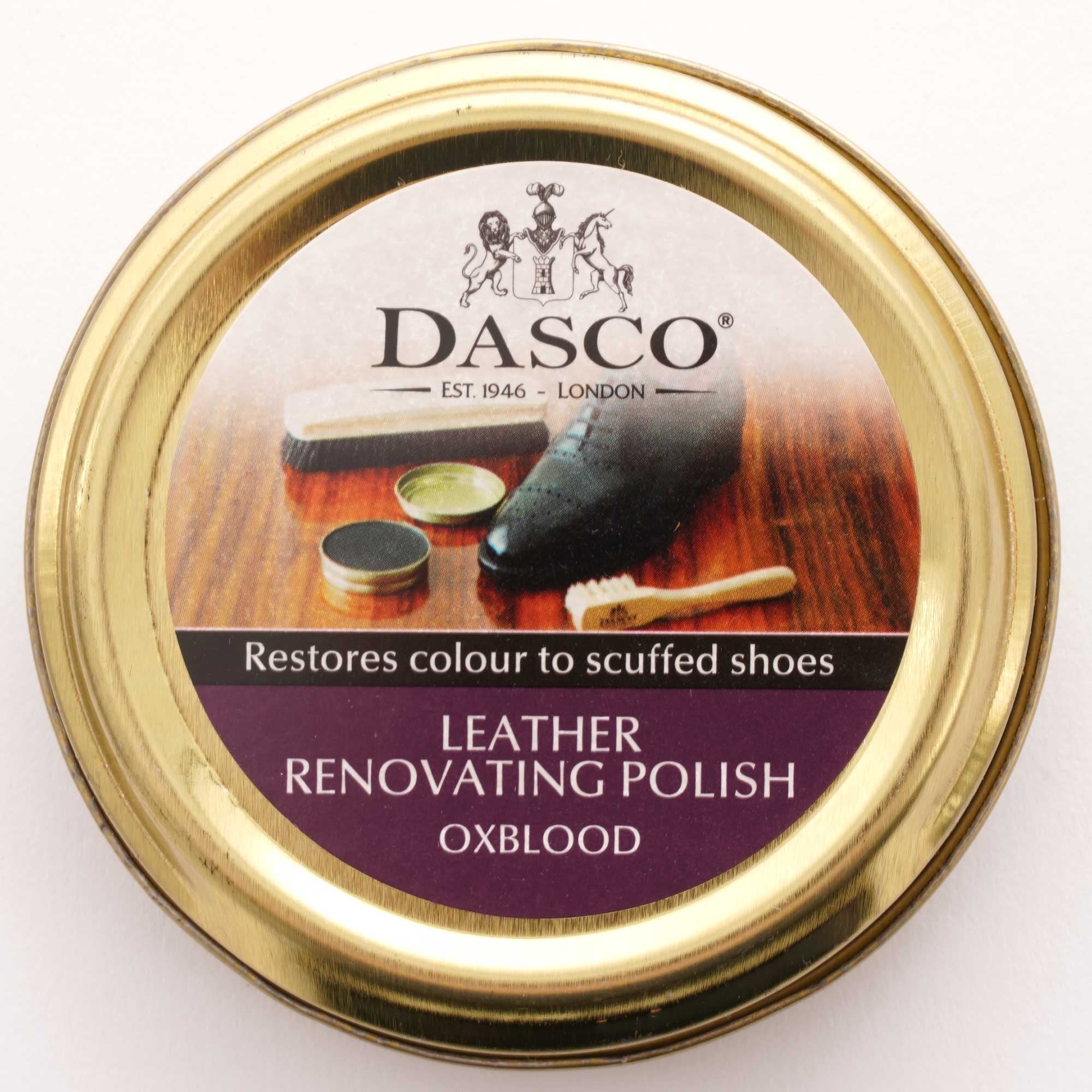 Dasco Shoecare Leather Renovating Polish - Oxblood
