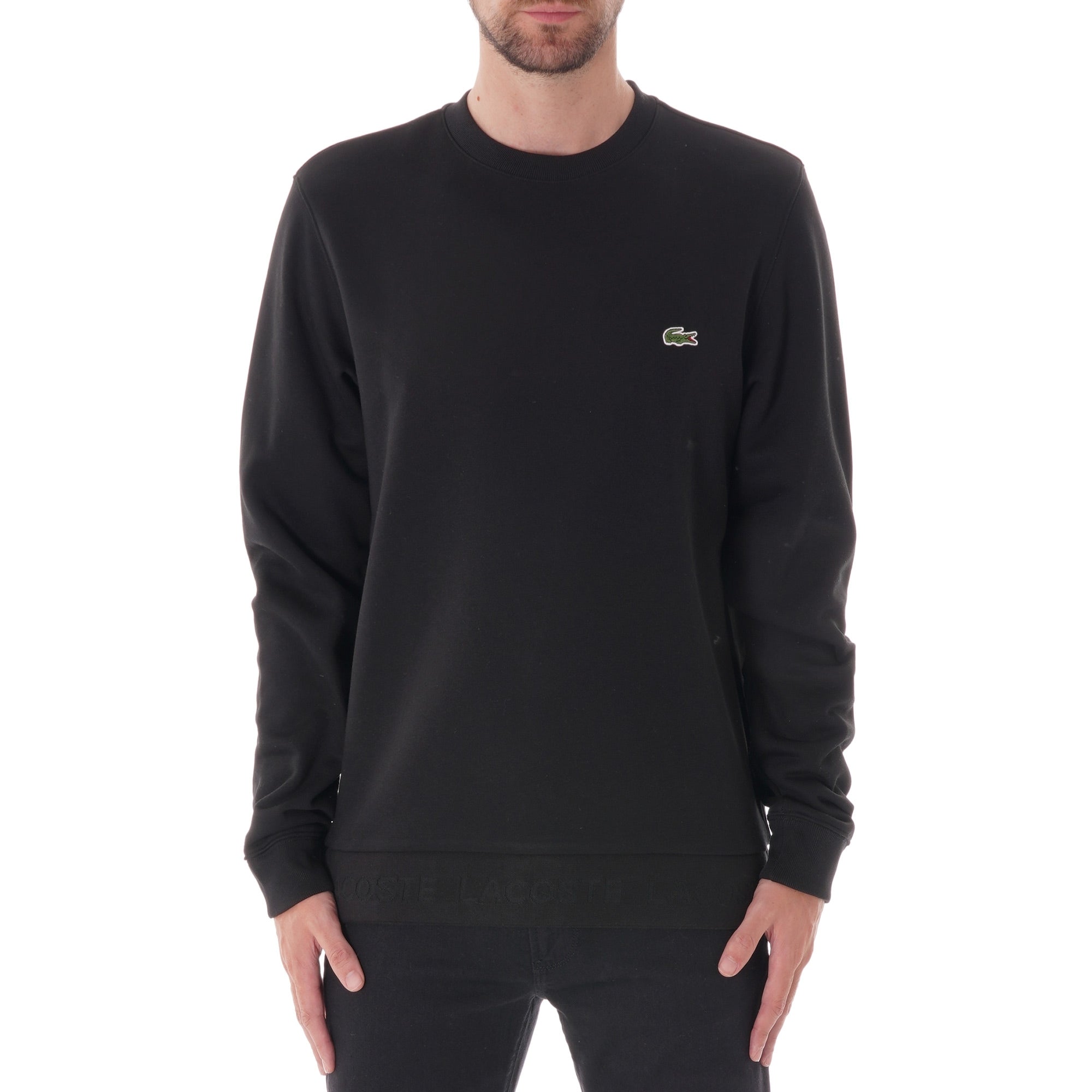 Lacoste Sport Crew Neck Sweatshirt - Black