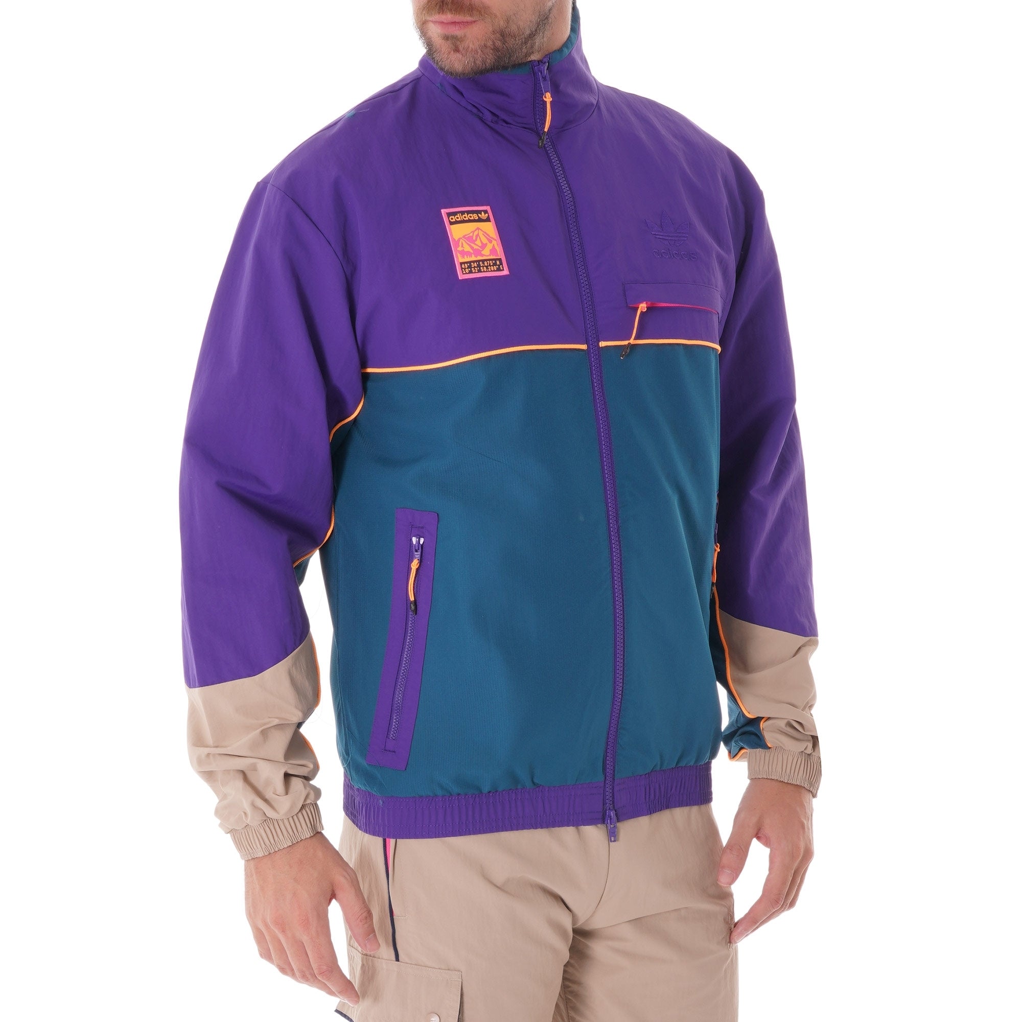 Adiplore Zip-Through Track Top - Multi