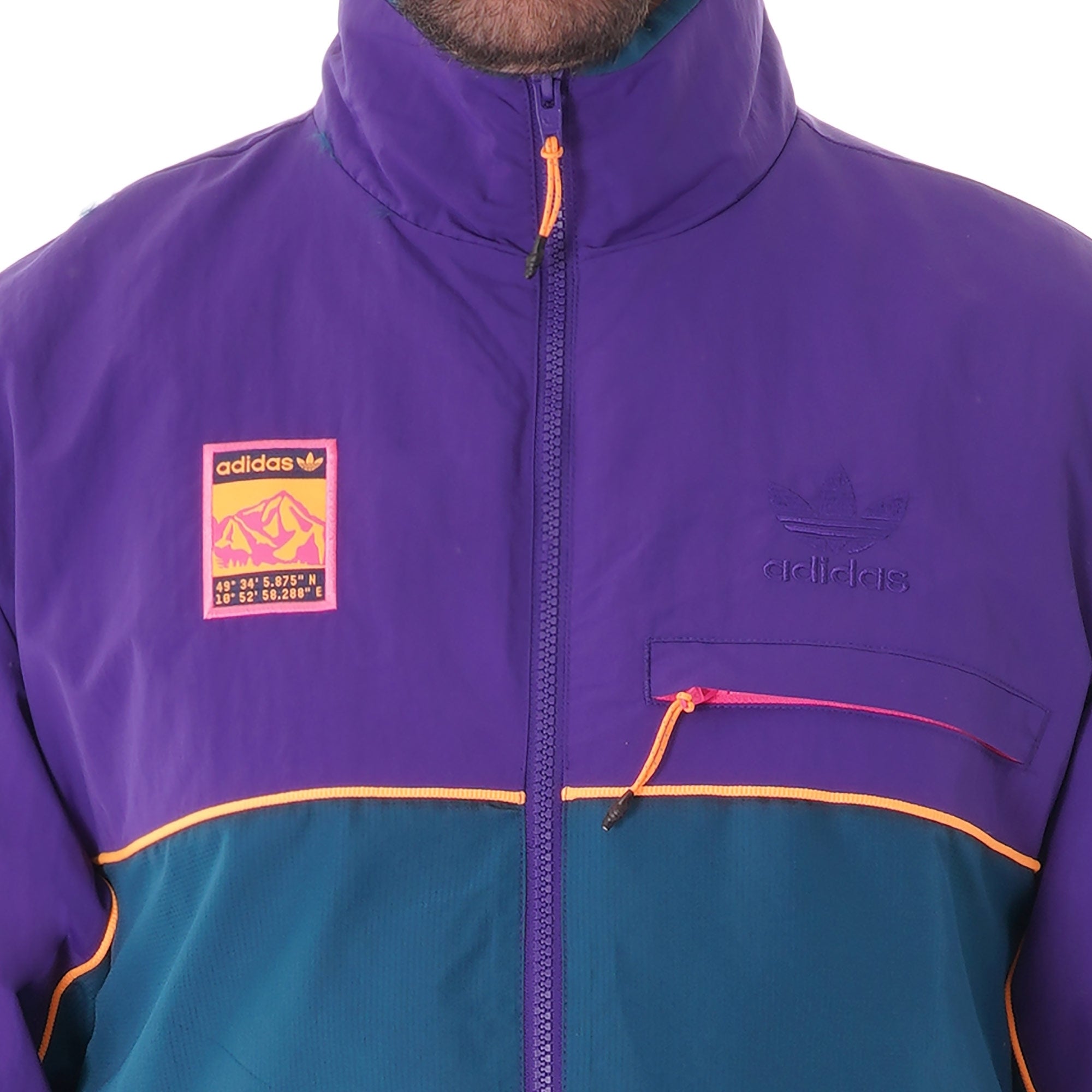 Adiplore Zip-Through Track Top - Multi