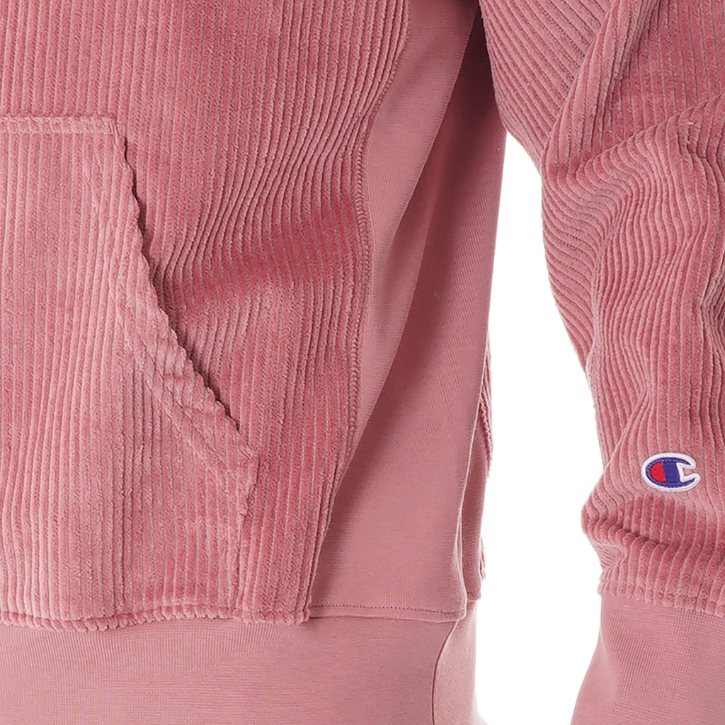 Champion Corduroy Hoodie Sweatshirt - Pink