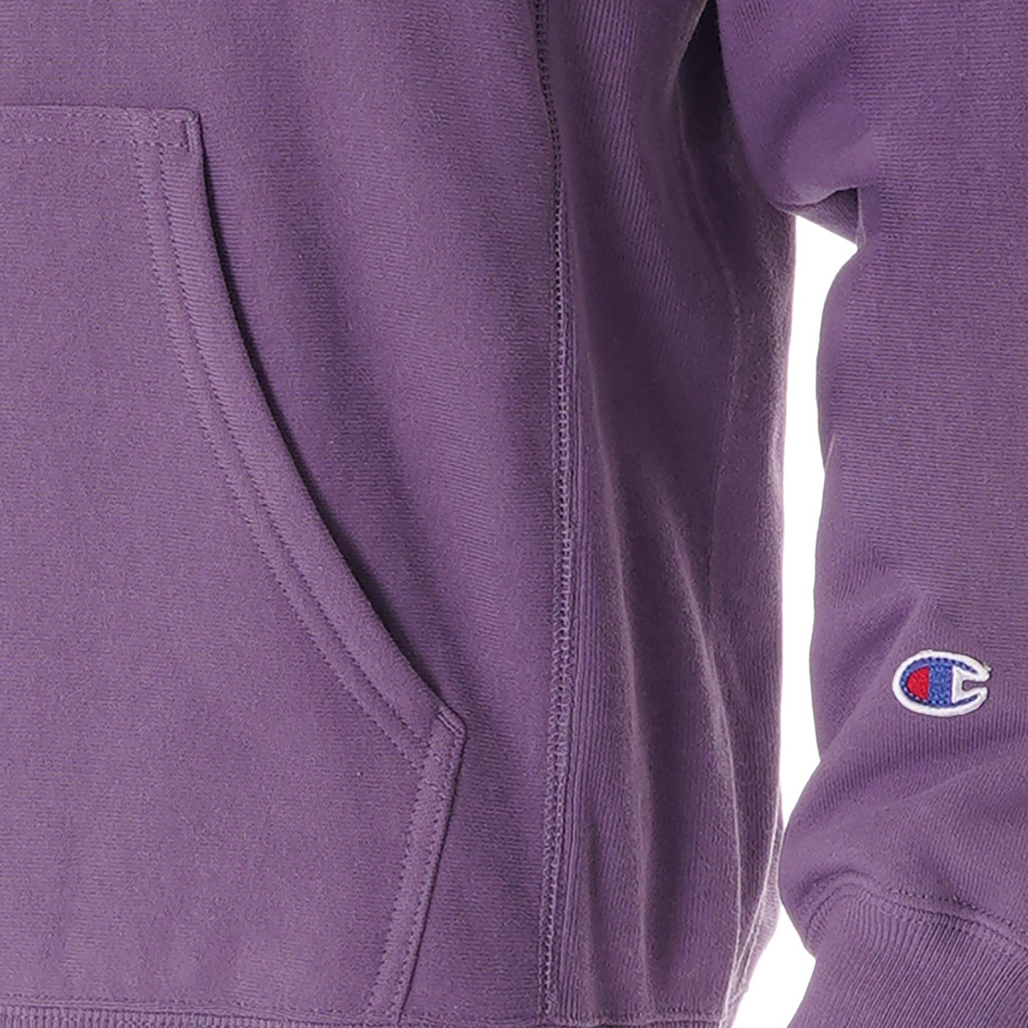 Champion Small Script Logo Reverse Weave Hoodie - Lilac