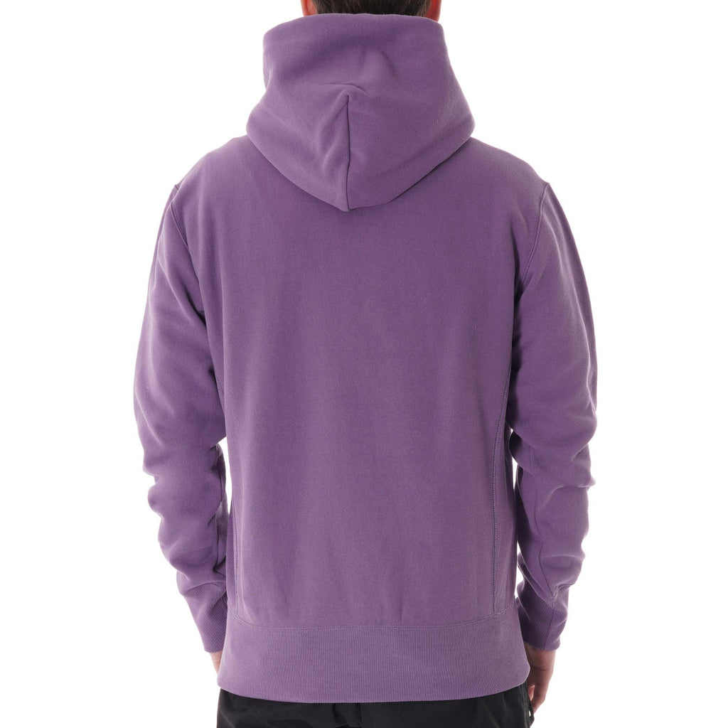 Champion Small Script Logo Reverse Weave Hoodie - Lilac