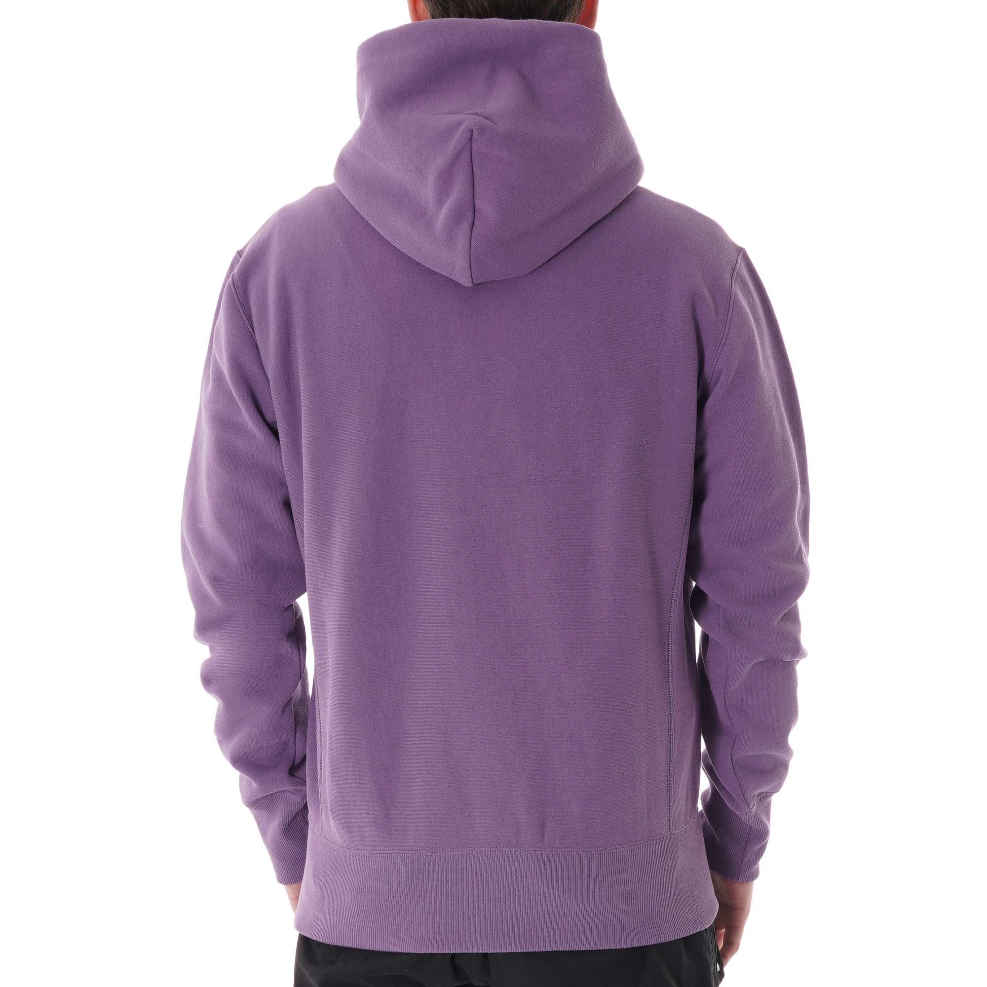 Champion Small Script Logo Reverse Weave Hoodie - Lilac