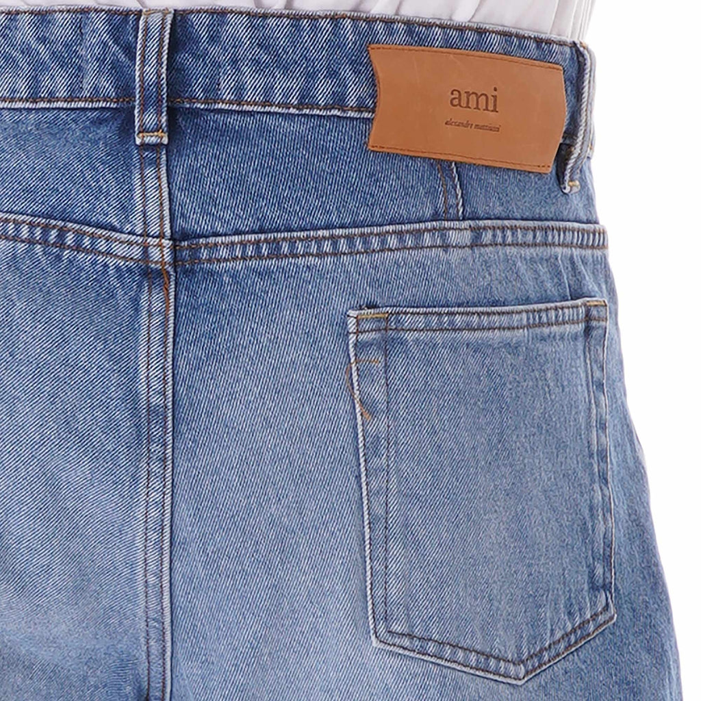 AMI Carrot Fit Jeans - Used Blue