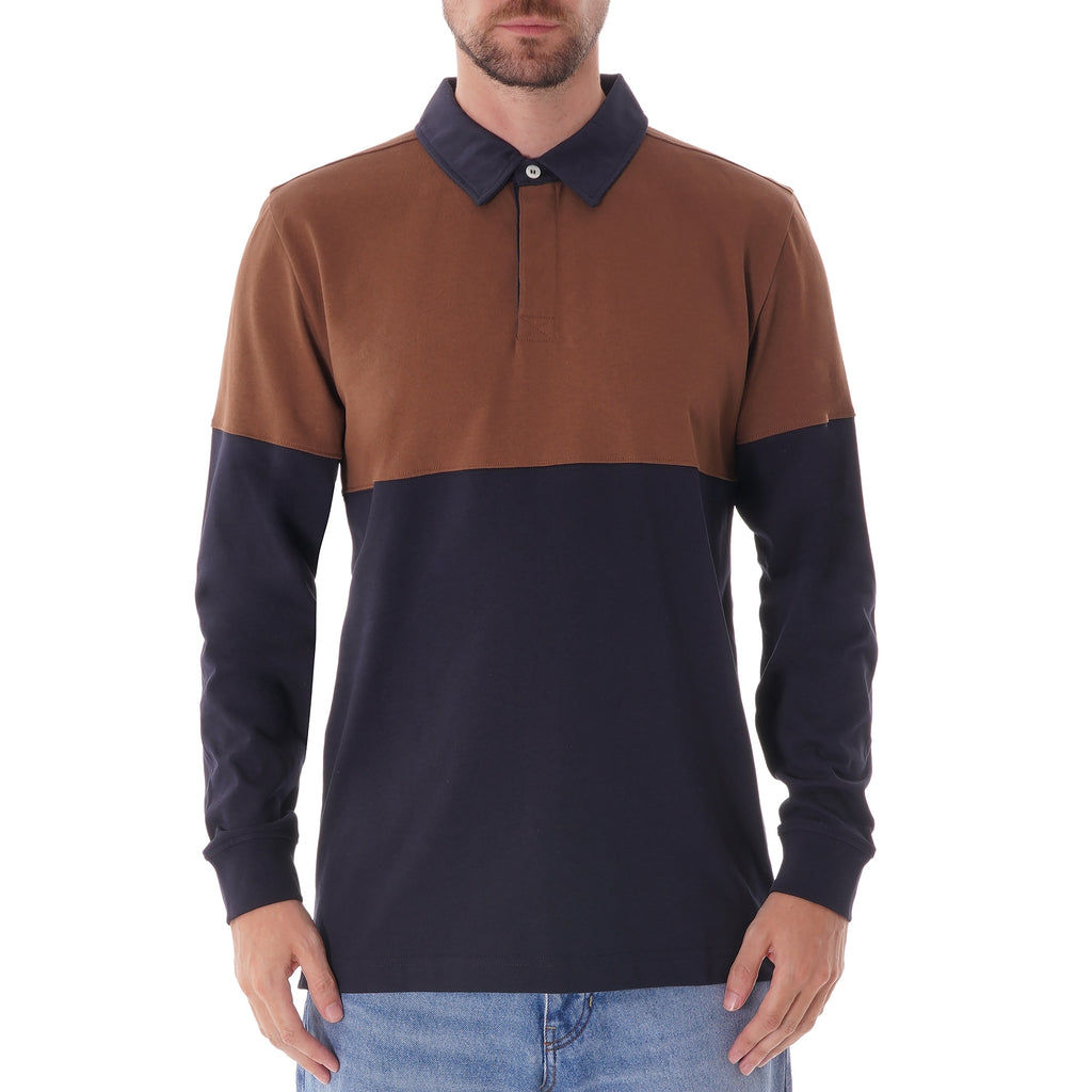 Norse Projects Ruben Polo Colour block top - Duck