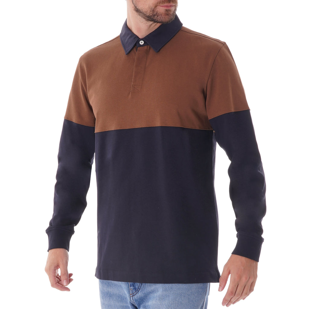 Norse Projects Ruben Polo Colour block top - Duck