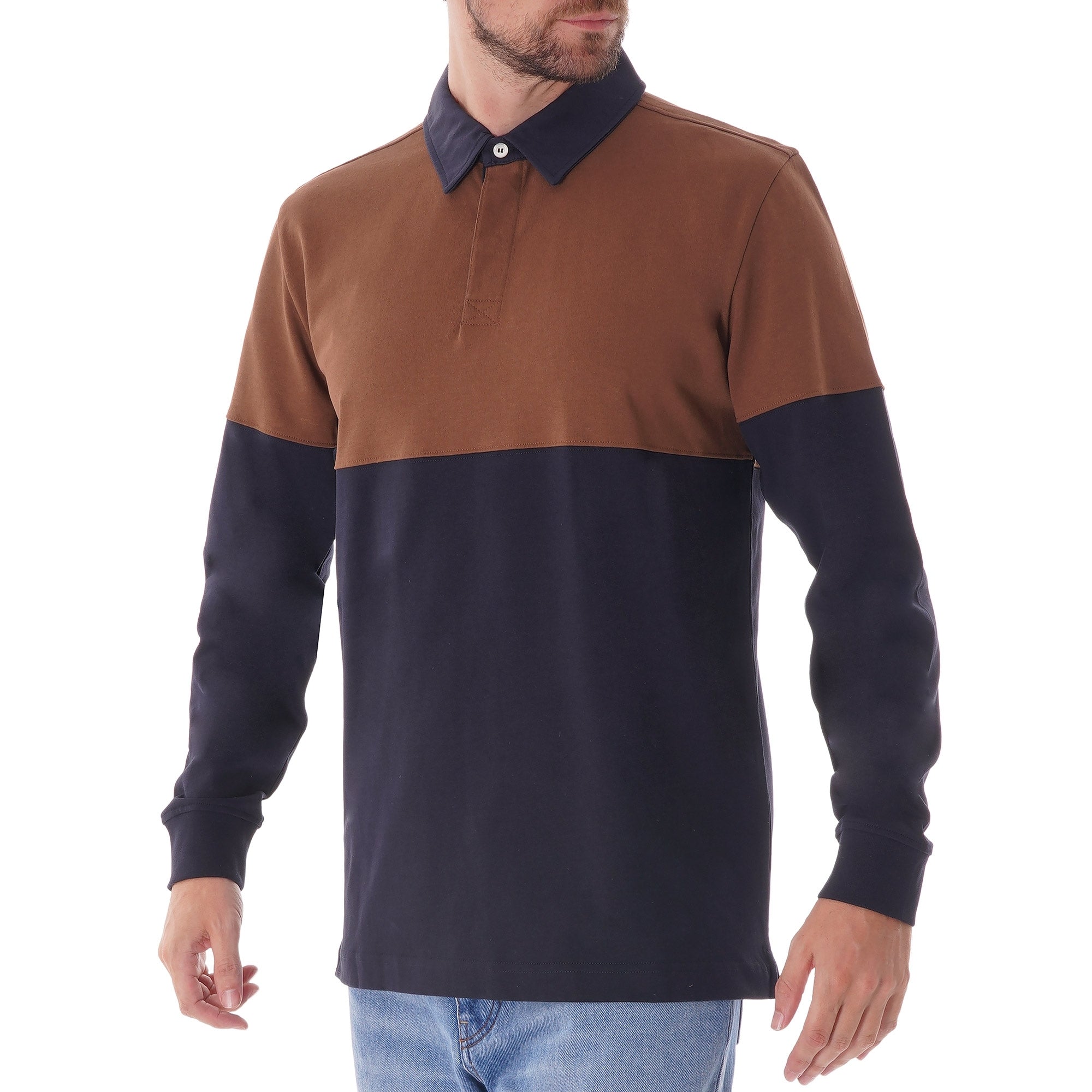 Norse Projects Ruben Polo Colour block top - Duck