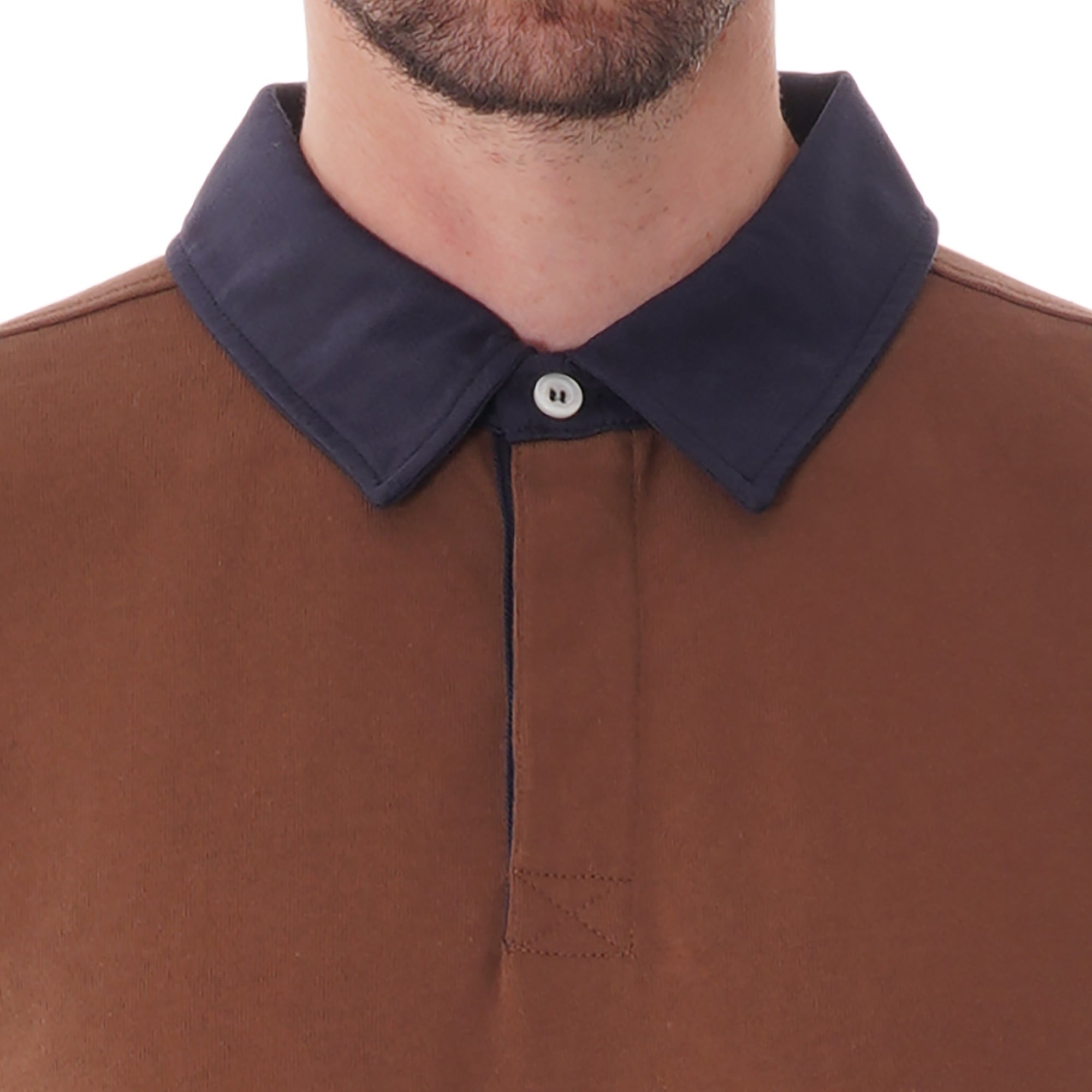 Norse Projects Ruben Polo Colour block top - Duck