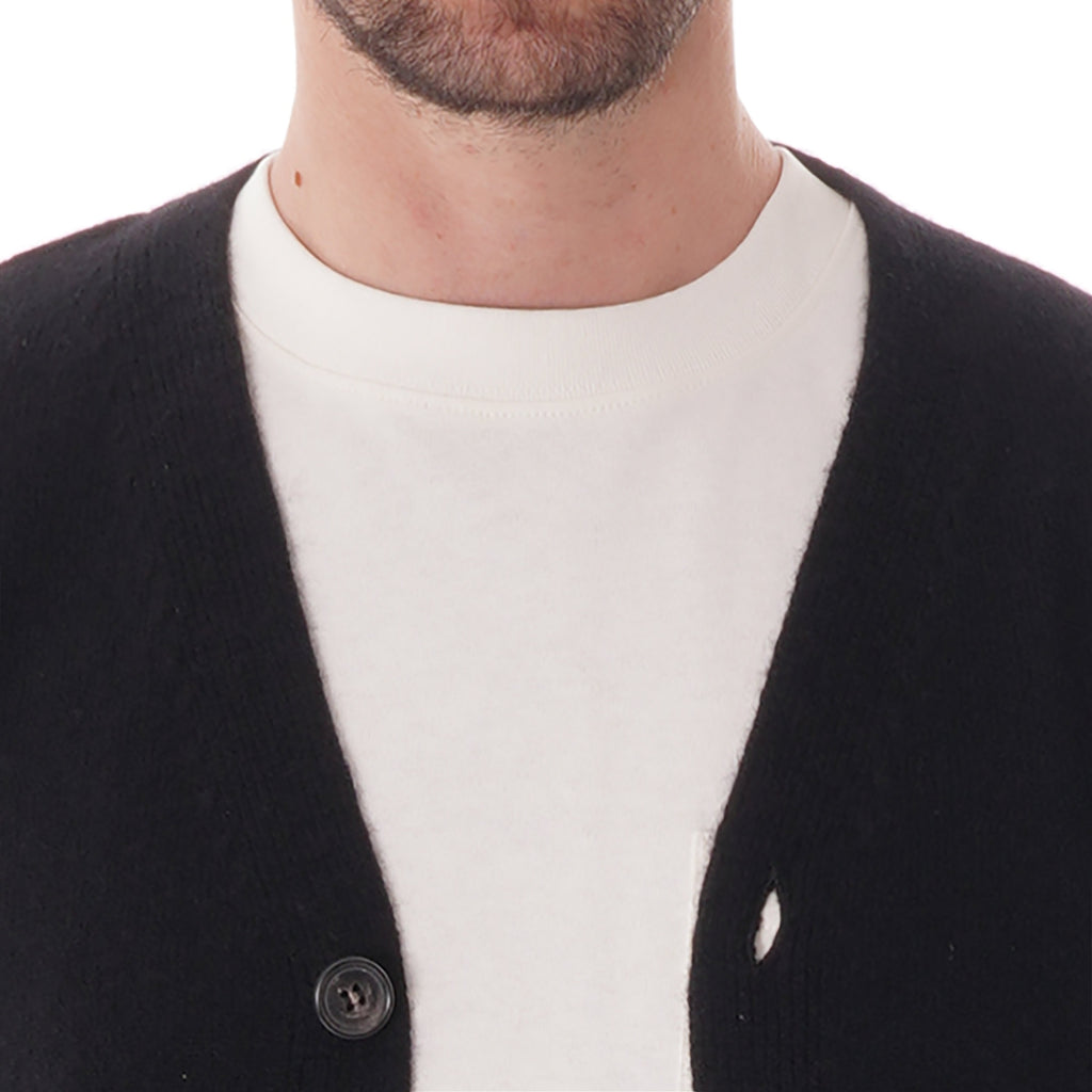 Norse Projects Adam Lambswool Cardigan - Black