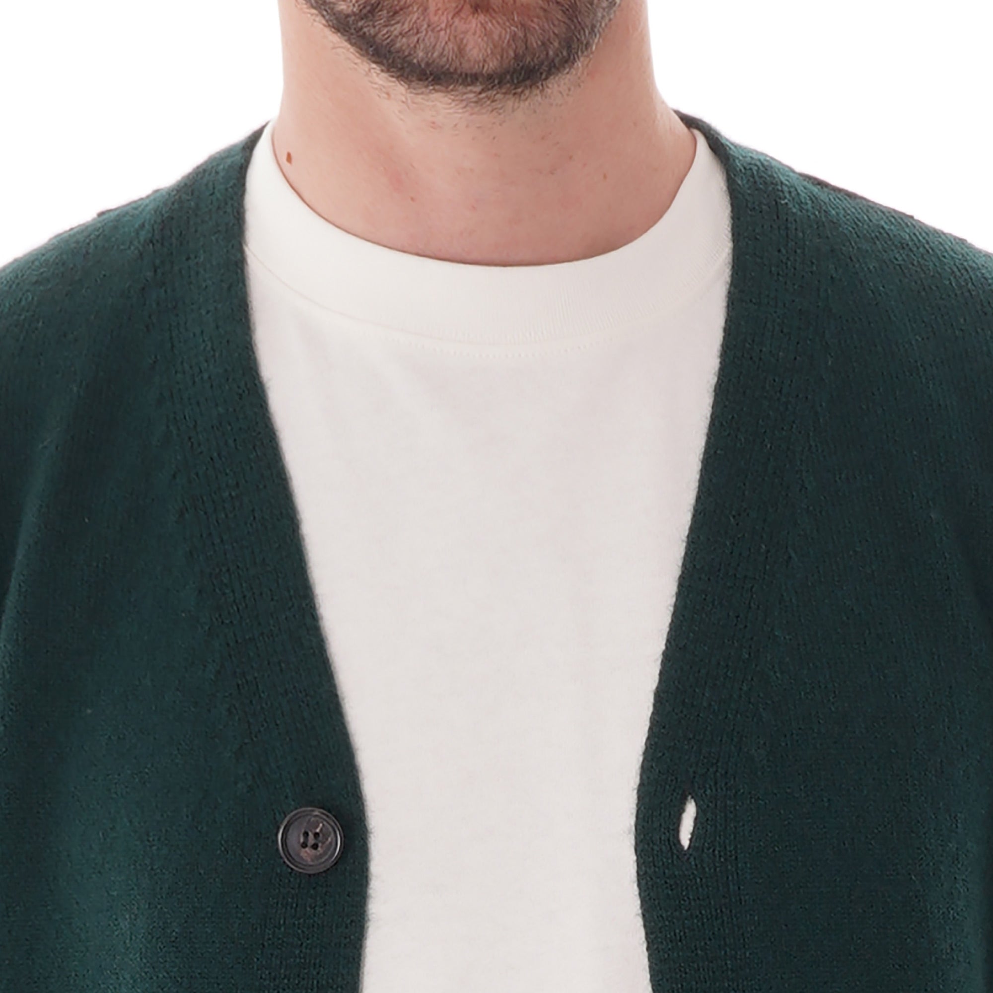 Norse Projects Adam Lambswool Cardigan - Quartz Green