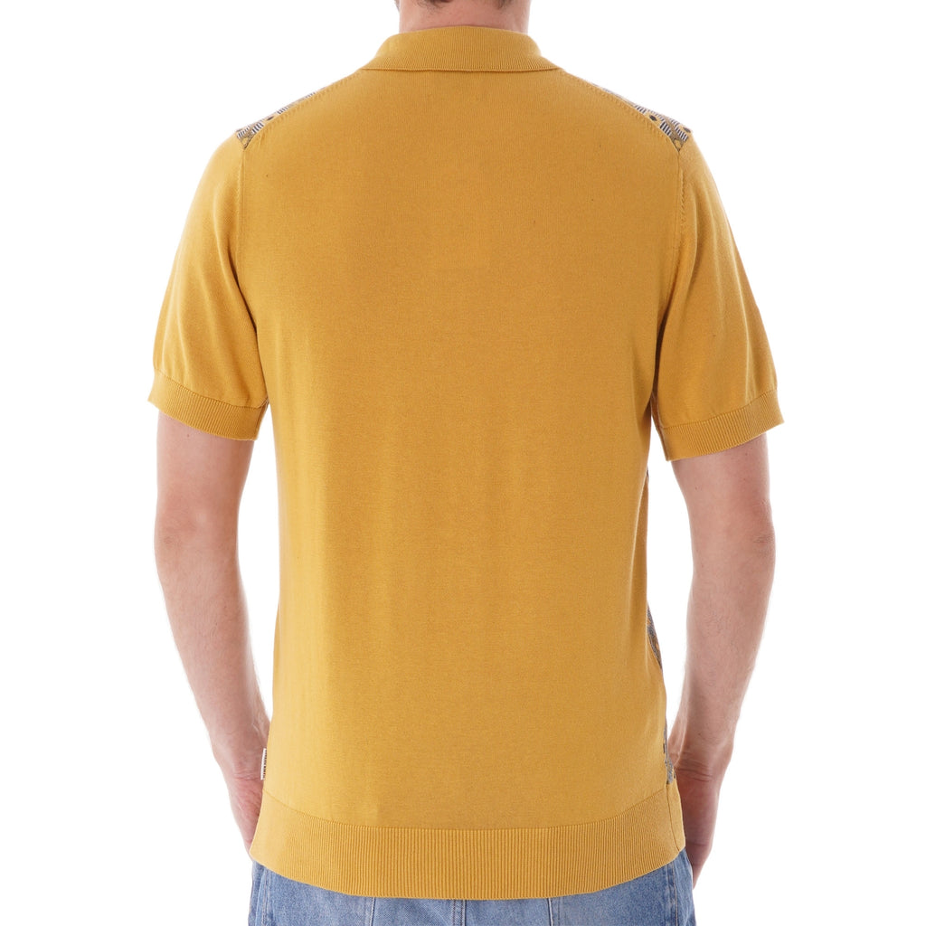 Ben Sherman Pattern knit polo shirt - Dijon