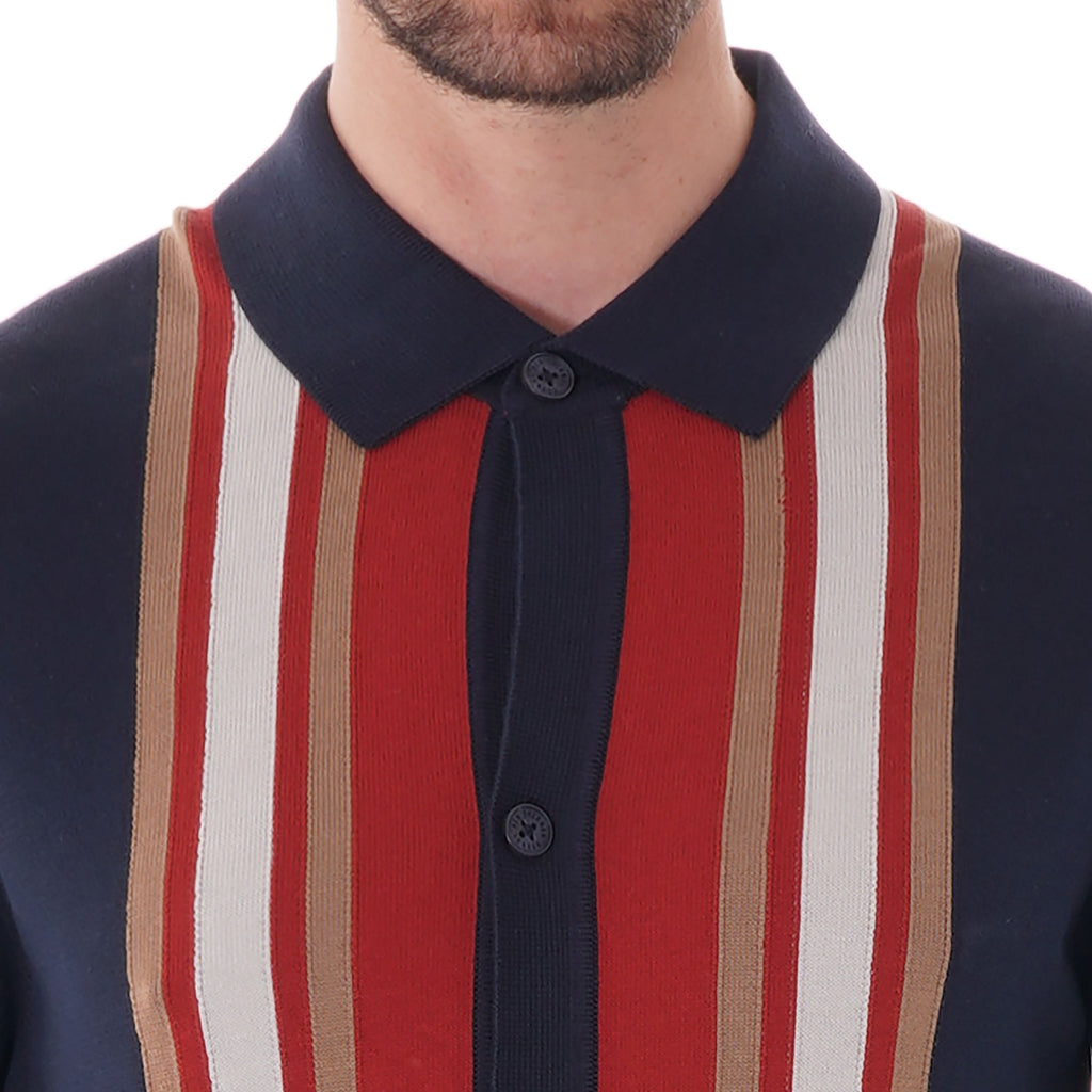 Ben Sherman Long Sleeve Mod Knit cardigan - Dark Navy