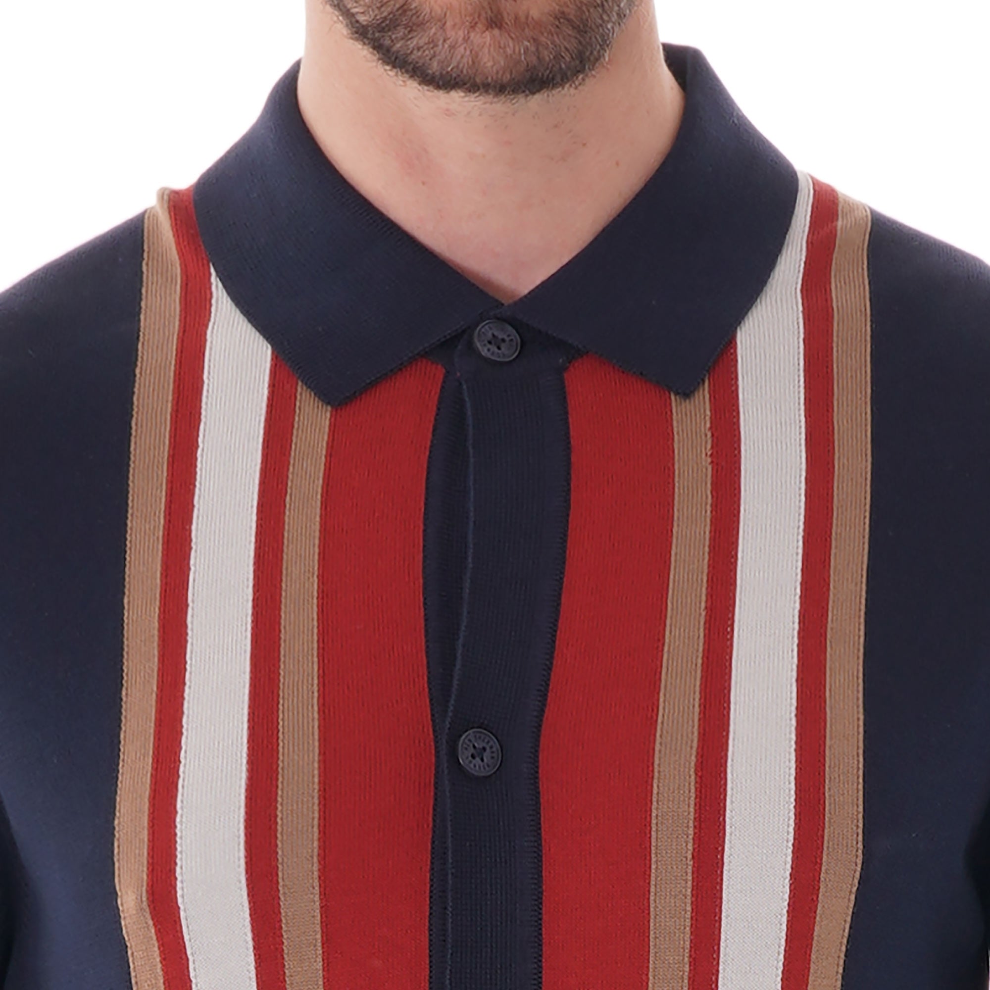 Ben Sherman Long Sleeve Mod Knit cardigan - Dark Navy