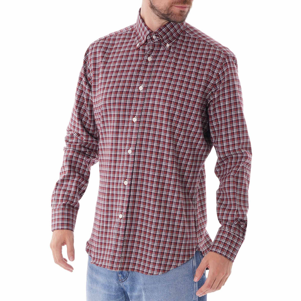 None Of The Above Check Shirt - Red