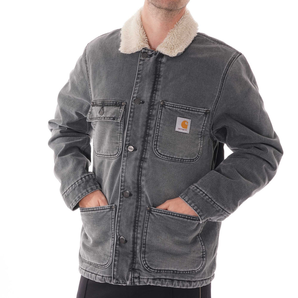Carhartt WIP Fairmount Coat - Worn Black
