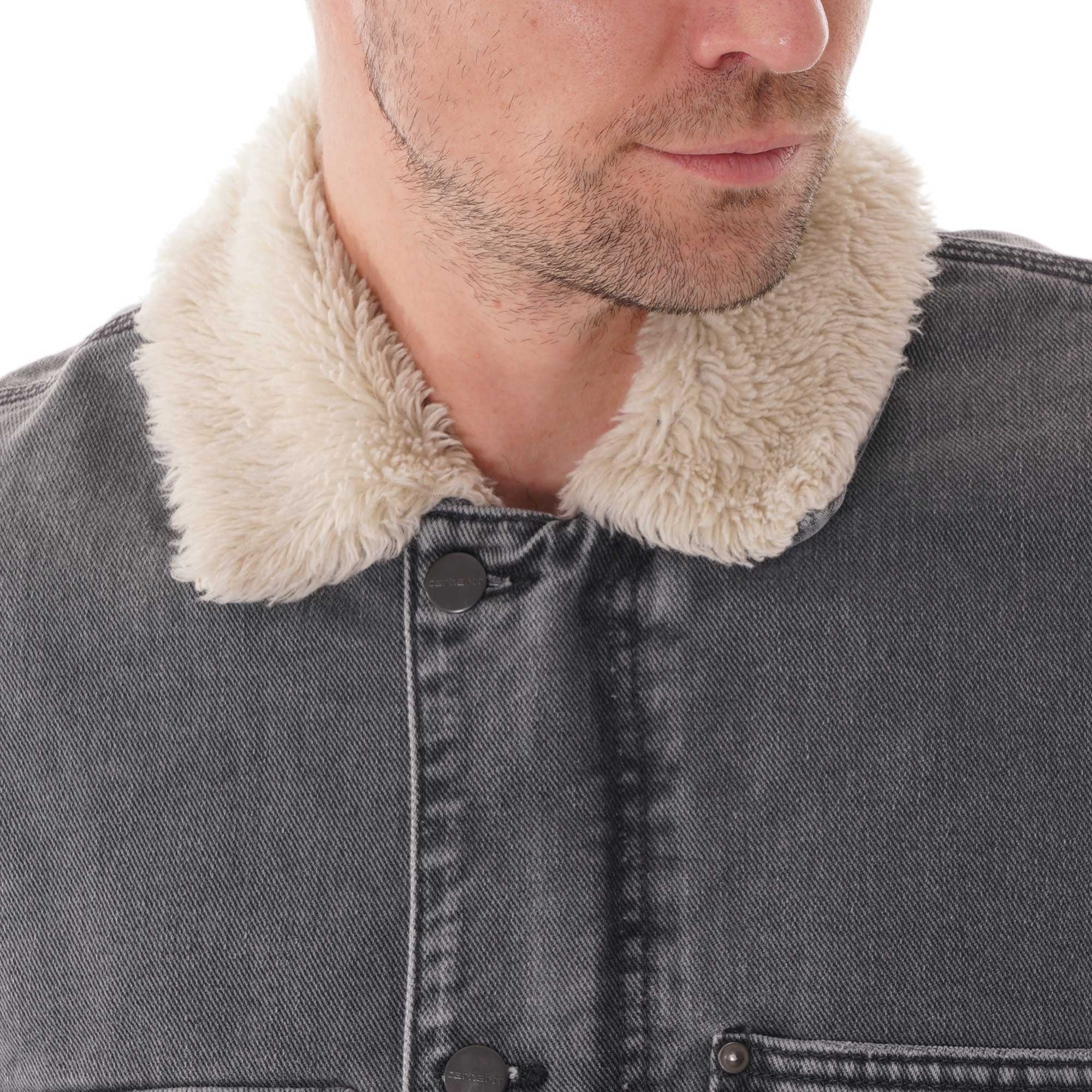Carhartt WIP Fairmount Coat - Worn Black