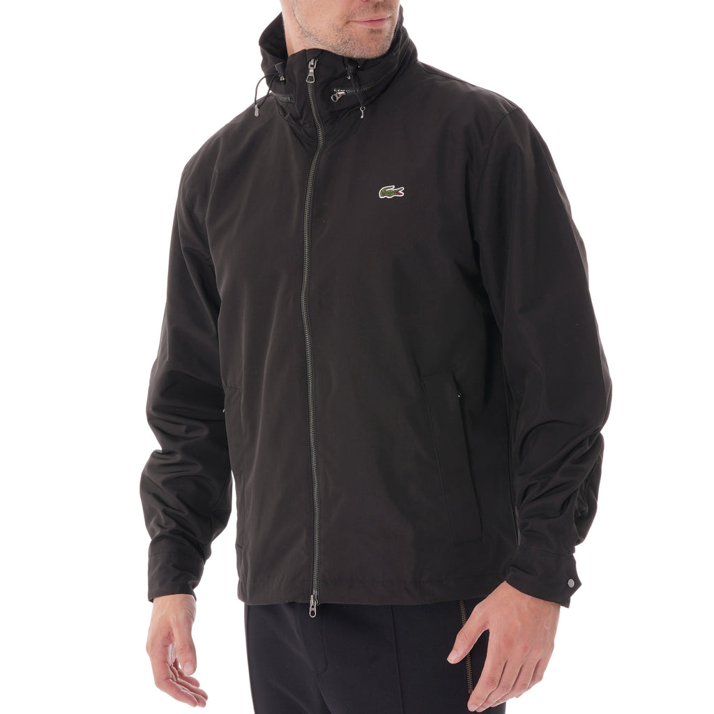 Lacoste Concealed Hood Combinable Lightweight Zip Windbreaker