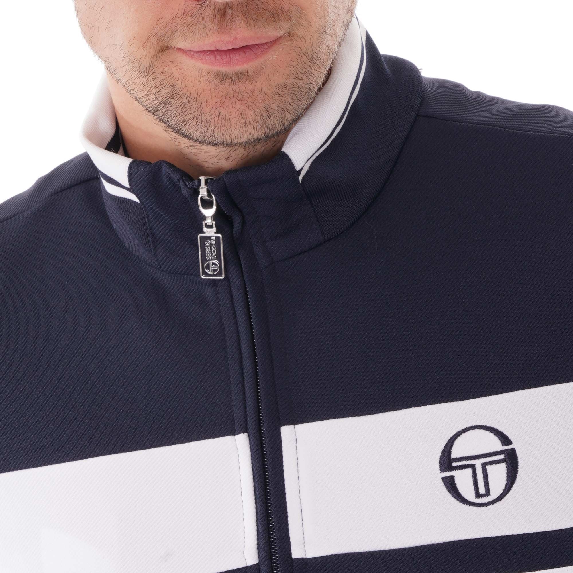 Sergio Tacchini Damarindo Track Top - Navy and White