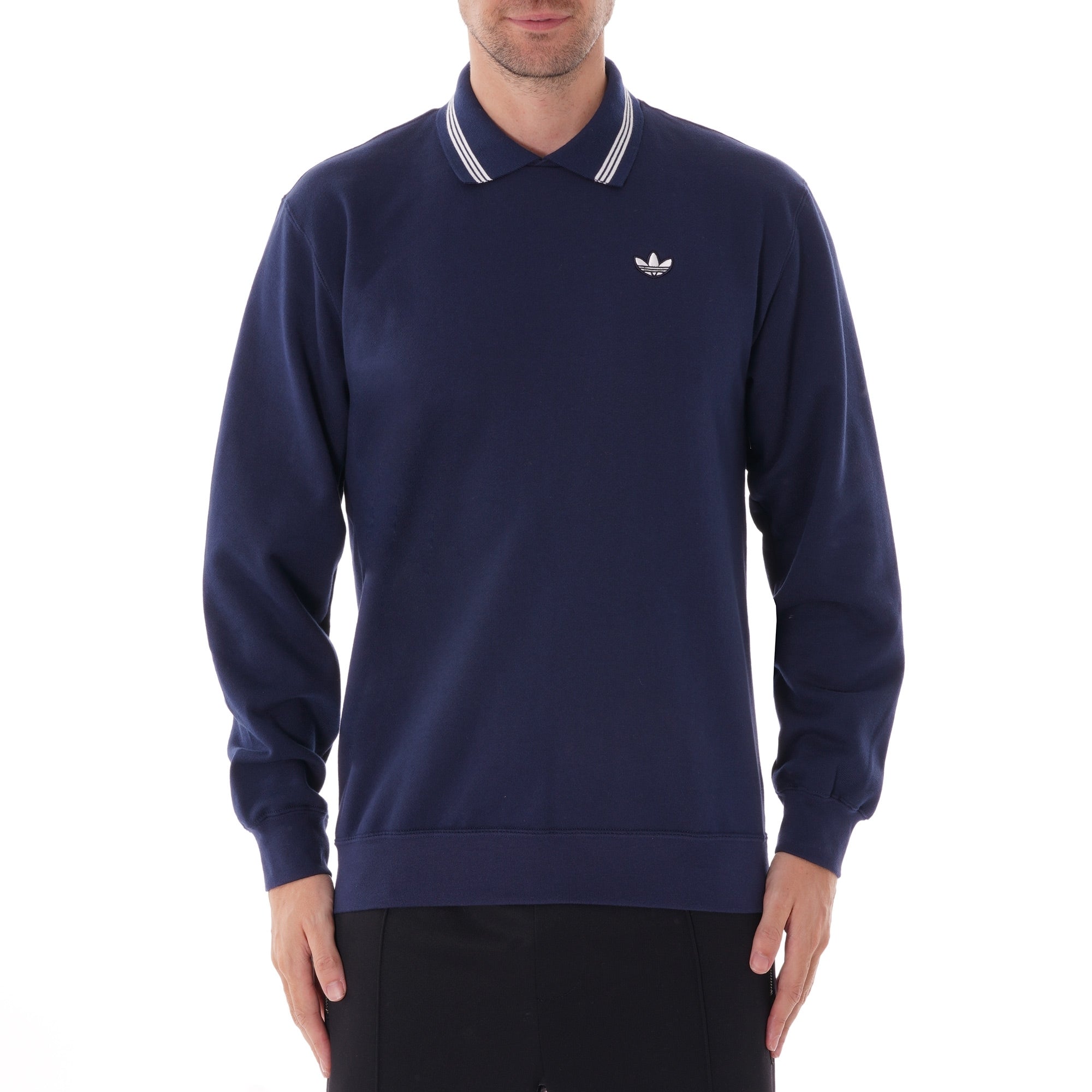 Adidas Originals Samstag Polo Sweatshirt - Night Indigo