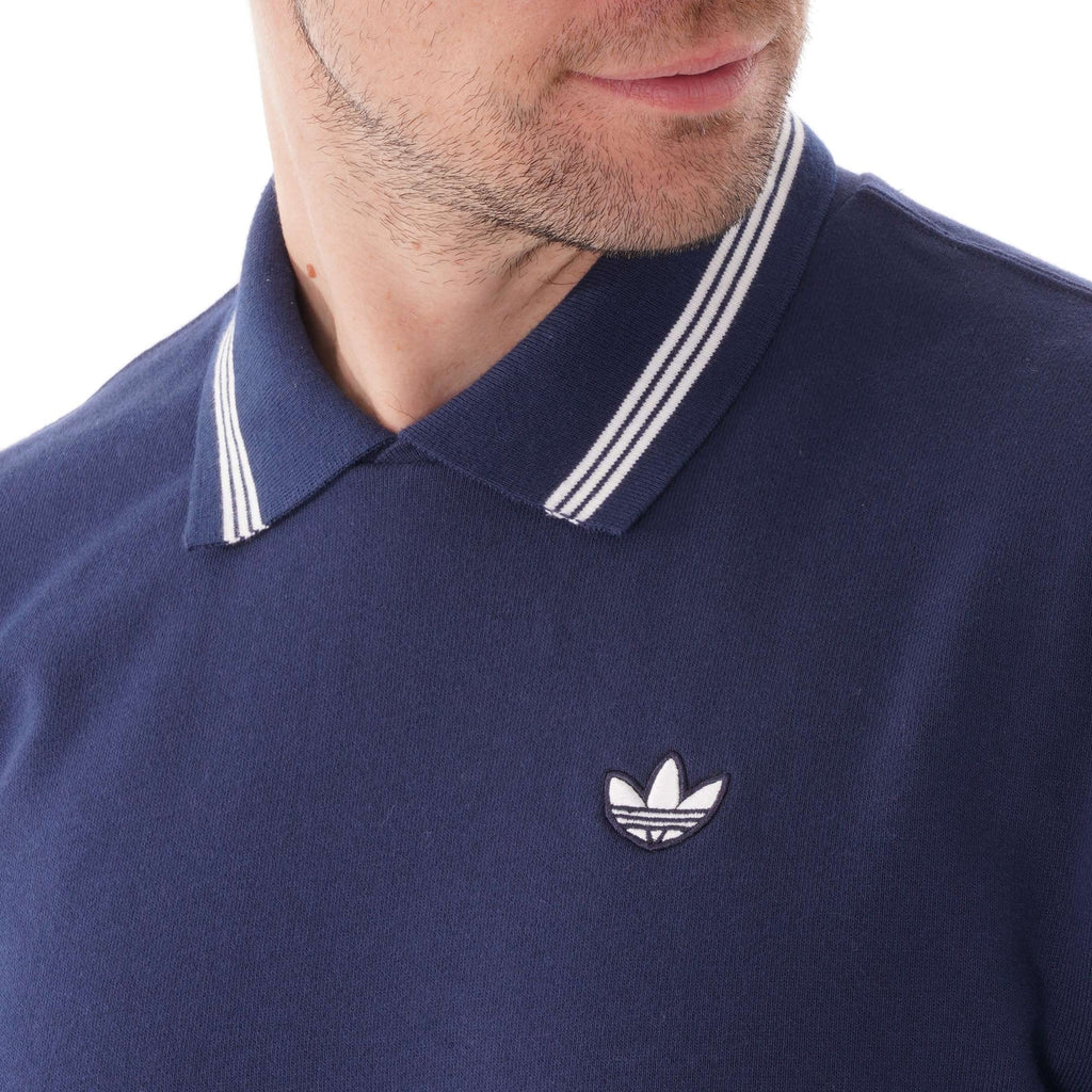Adidas Originals Samstag Polo Sweatshirt - Night Indigo
