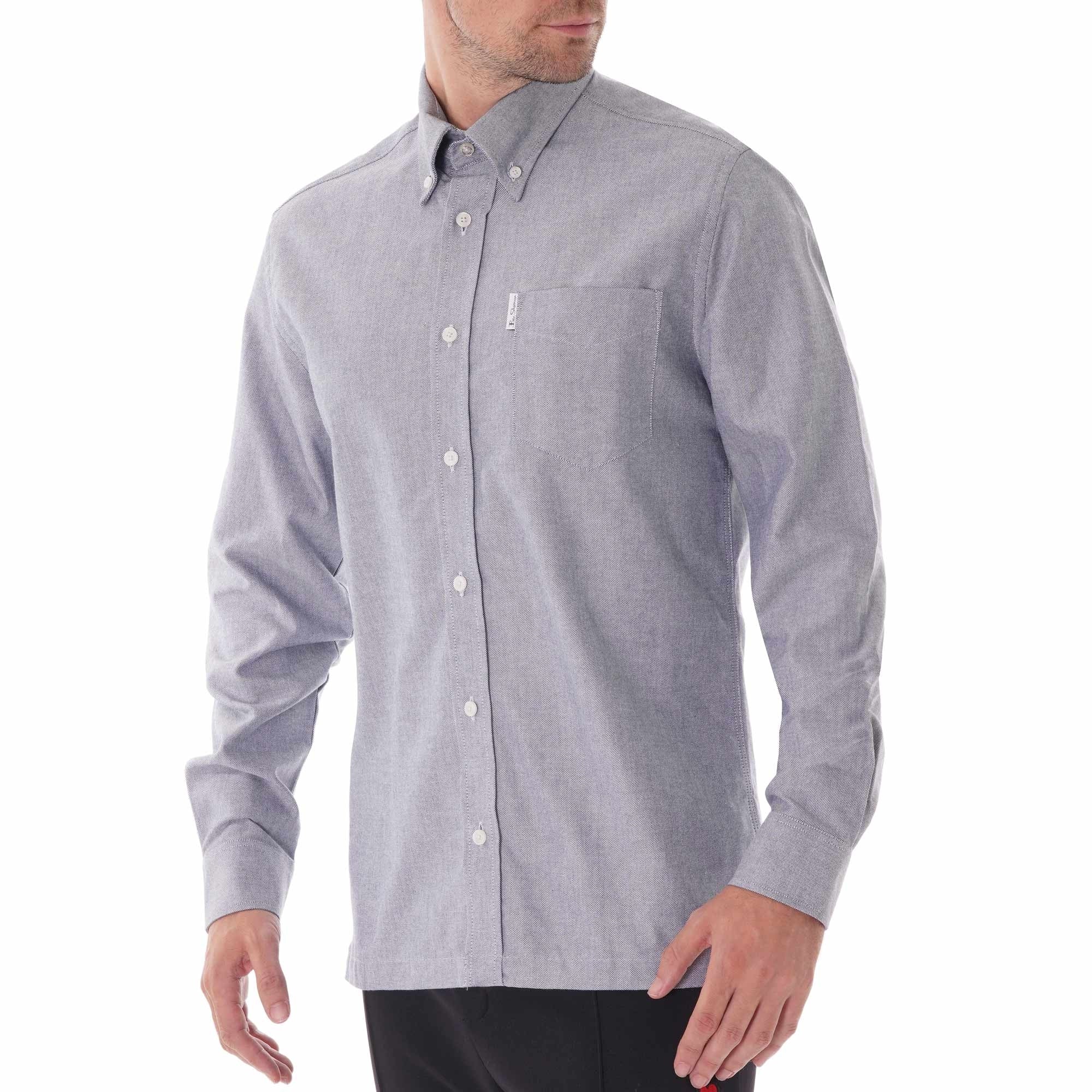 Ben Sherman Long Sleeve Arch Shirt - Navy