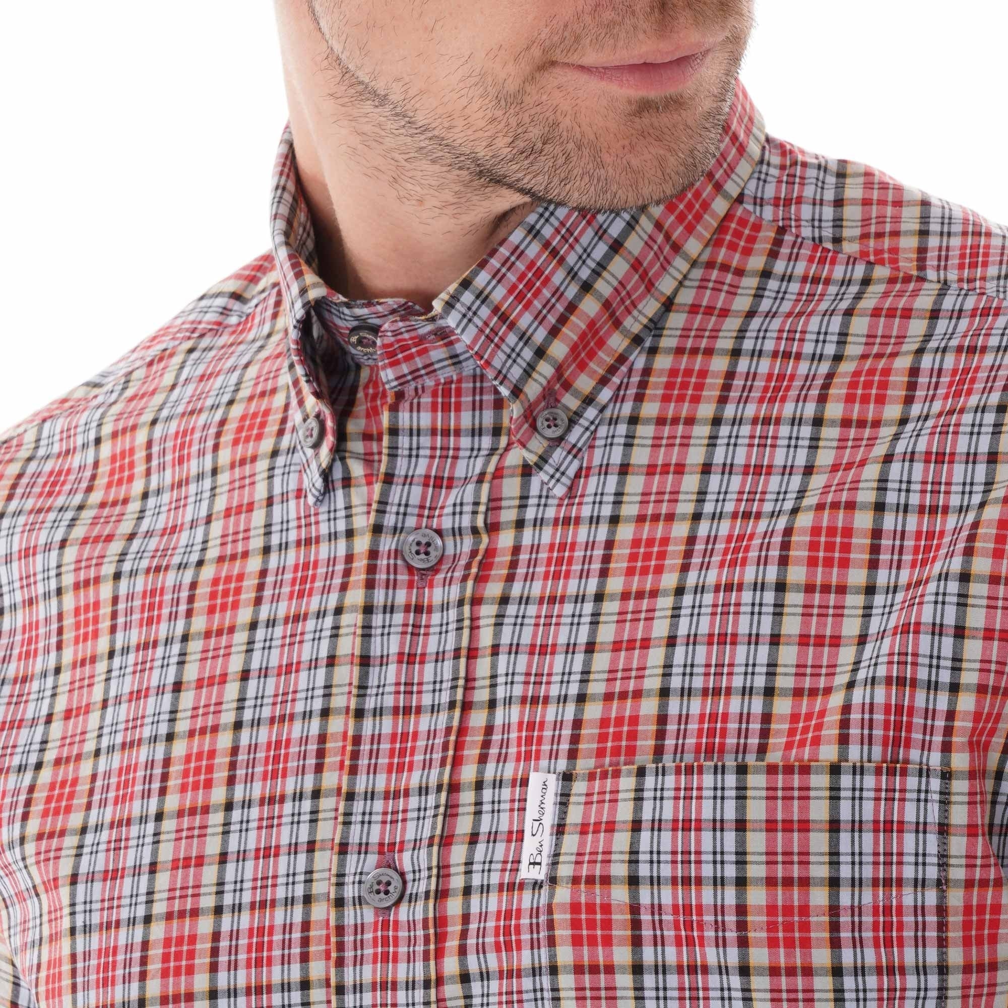 Ben Sherman Archive Check - Red
