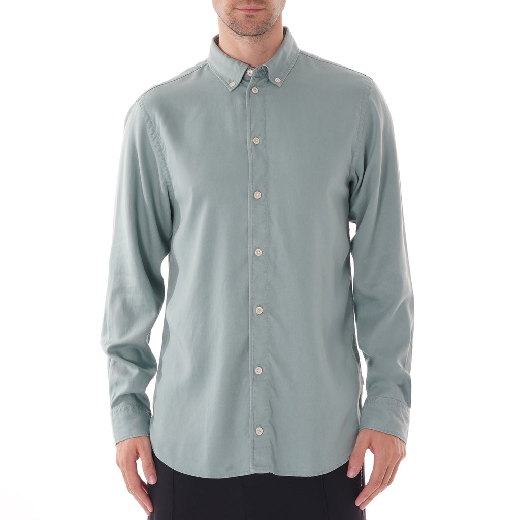 Wax London Bampton Shirt - Stormy Sea