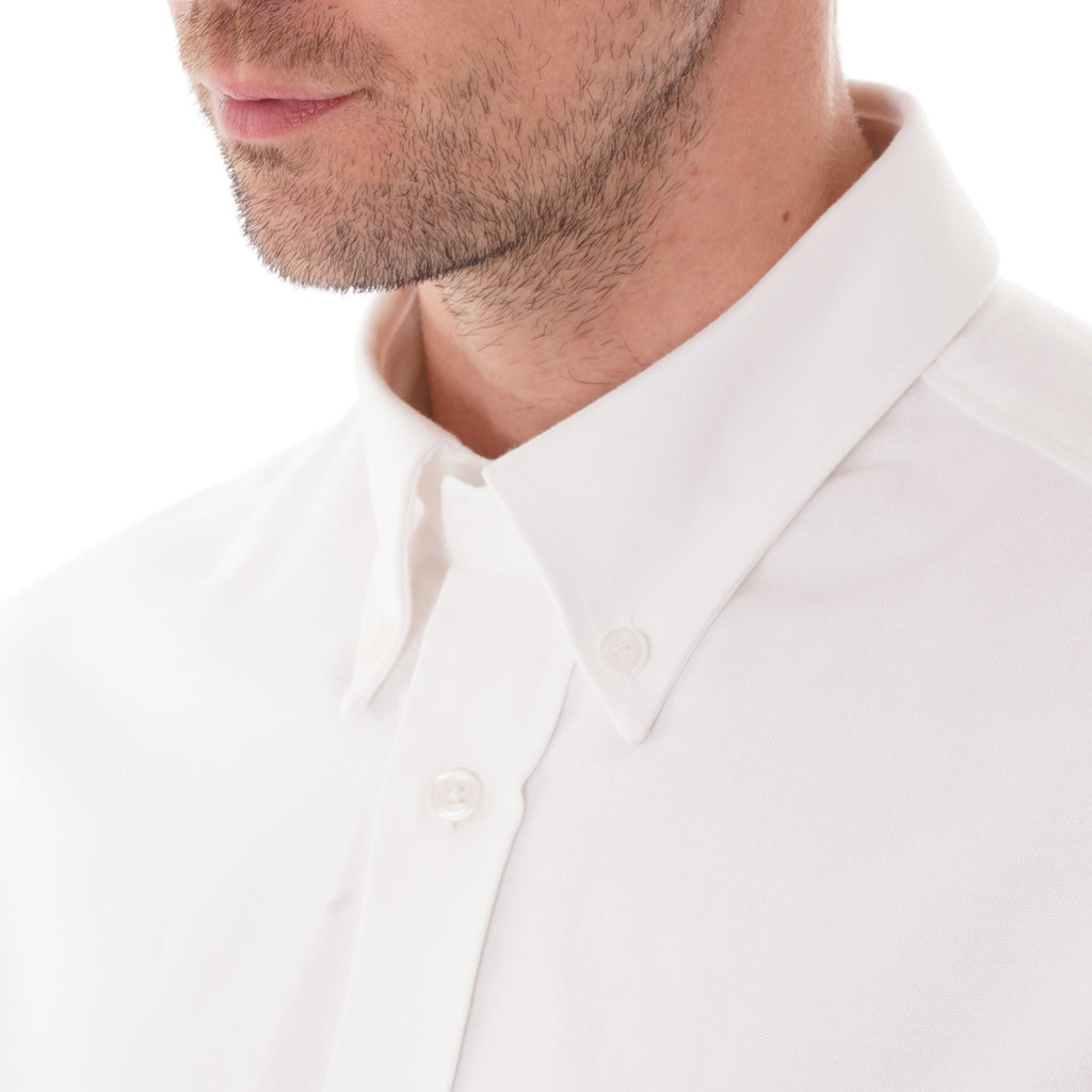 Ben Sherman Long Sleeve Oxford Shirt - White