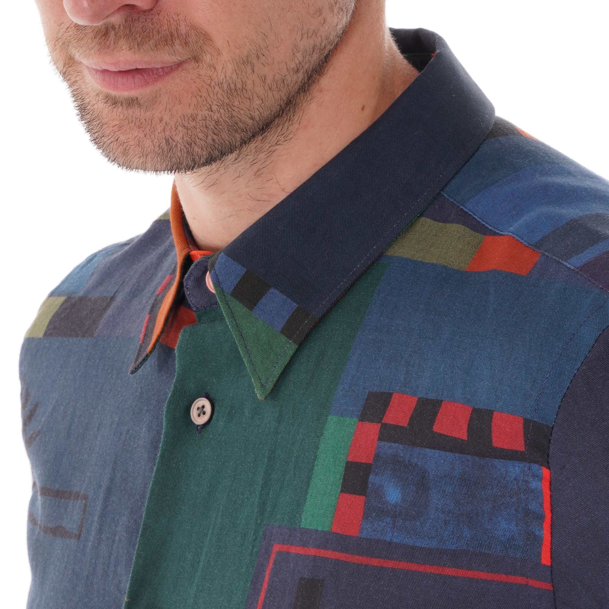 Paul Smith Flag Print Shirt