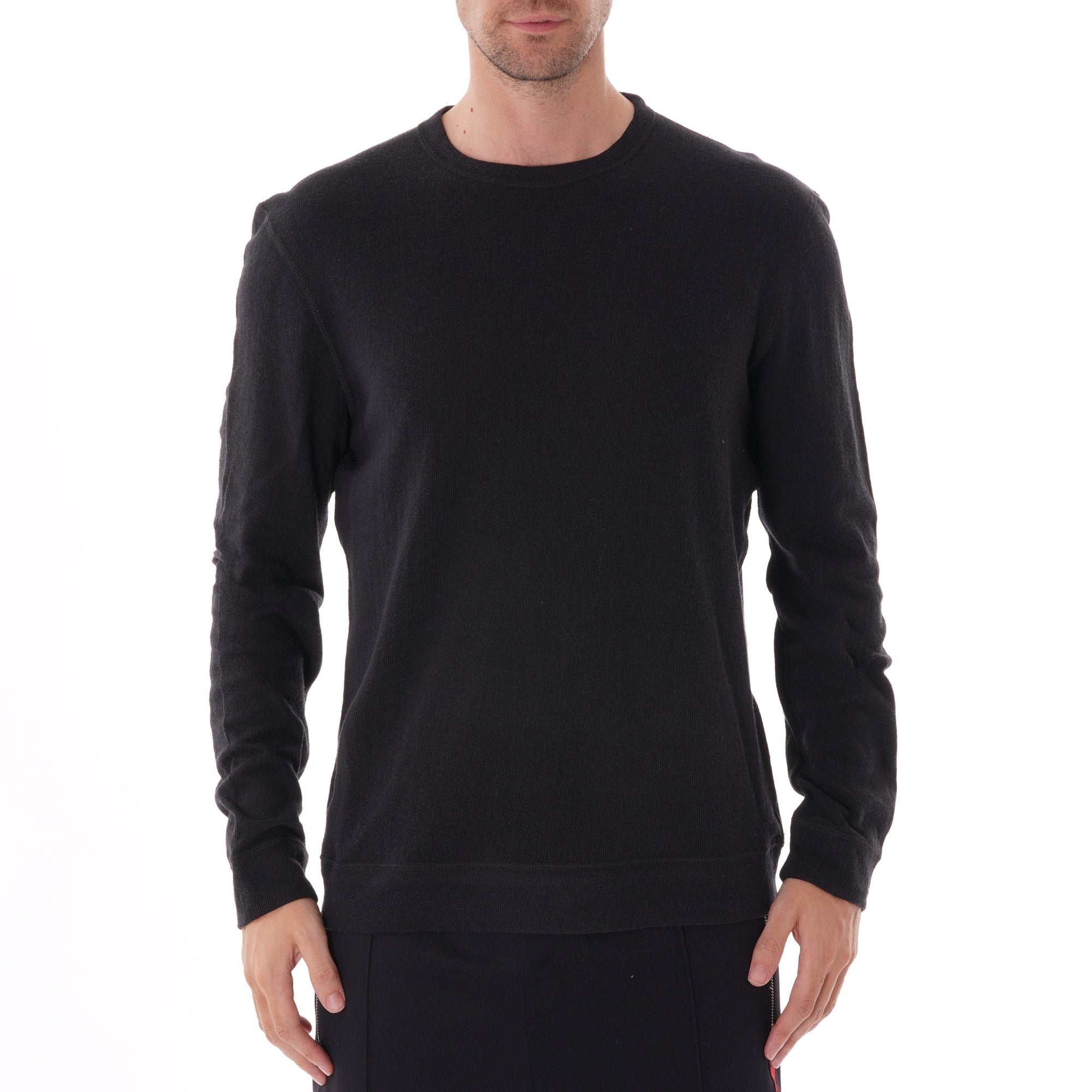 Naked and Famous Denim Slim Crewneck - Black