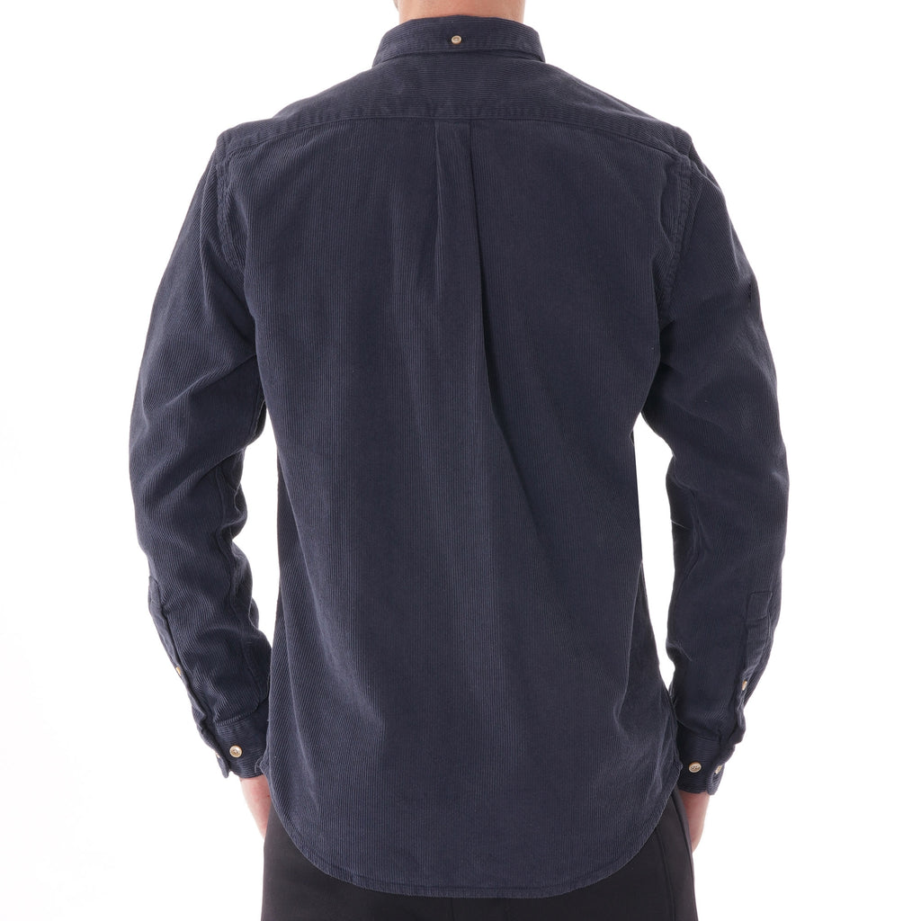 Portuguese Flannel Lobo Cord Shirt - Navy