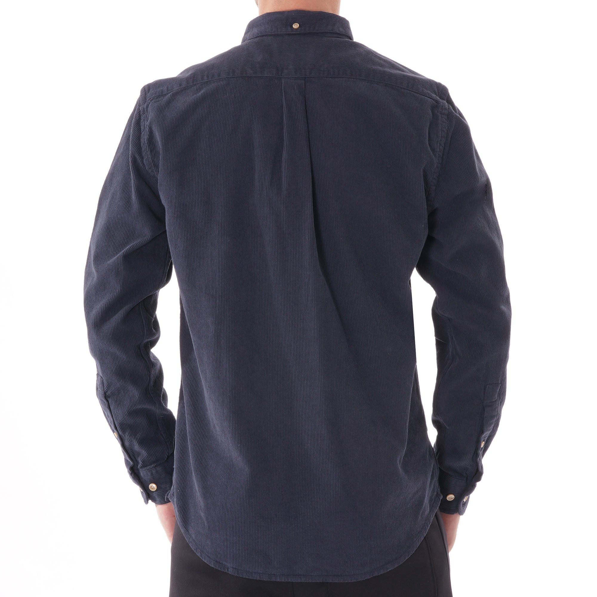 Portuguese Flannel Lobo Cord Shirt - Navy