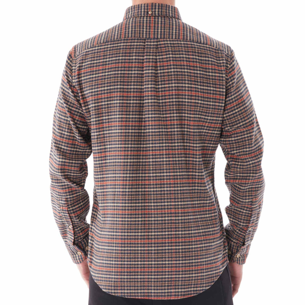 Portuguese Flannel Long Sleeve Twill Shirt - Blue