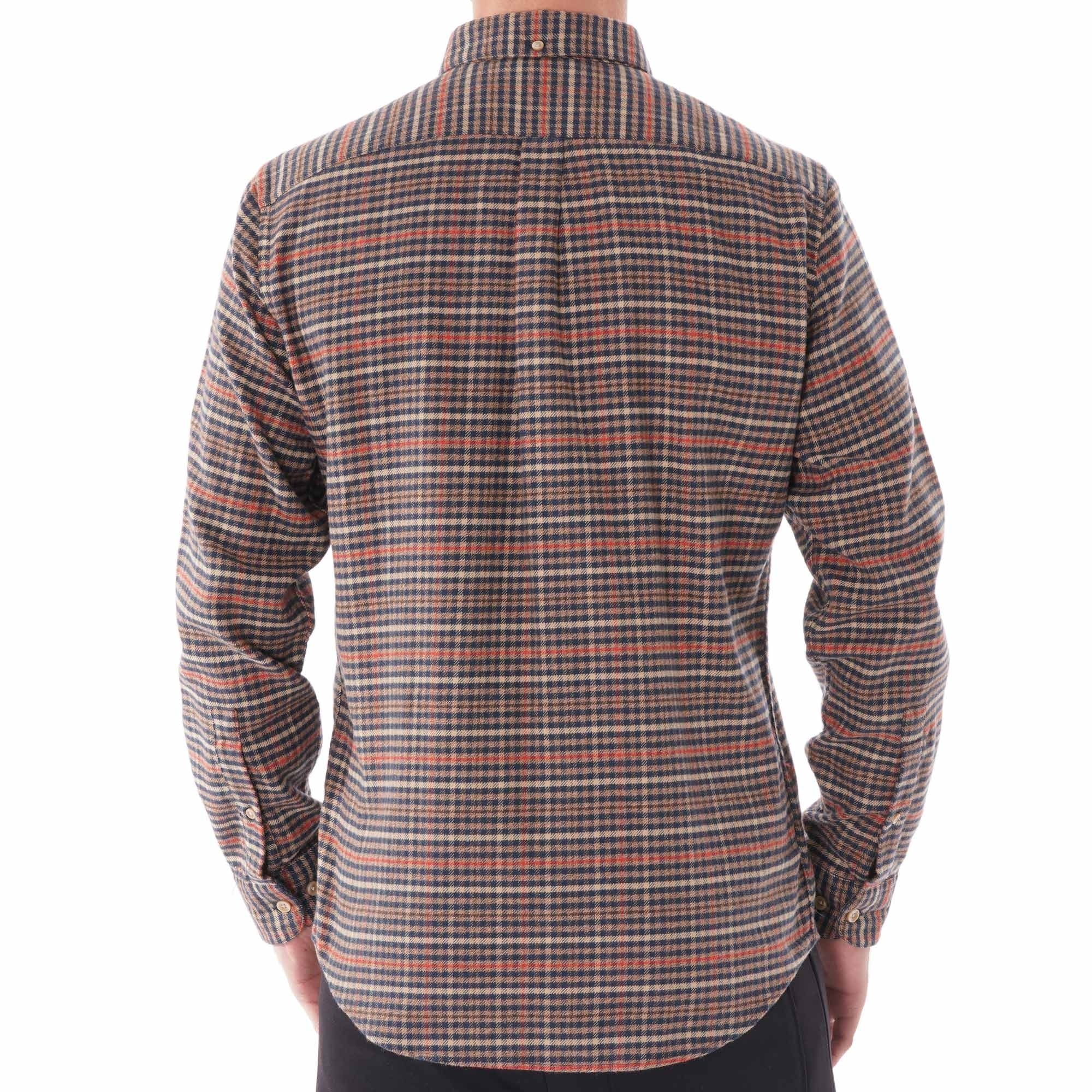 Portuguese Flannel Long Sleeve Twill Shirt - Blue