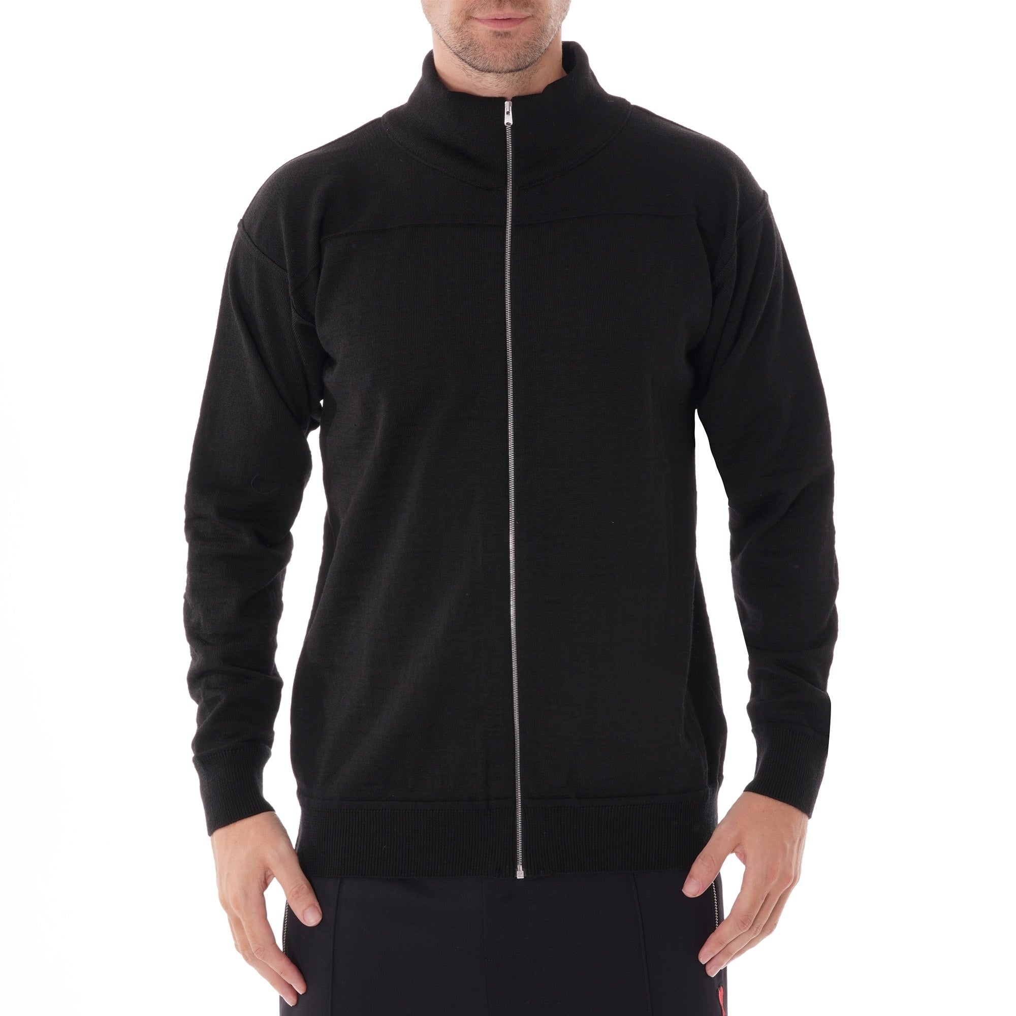 S.N.S Herning Element Full Zip Cardigan - Black