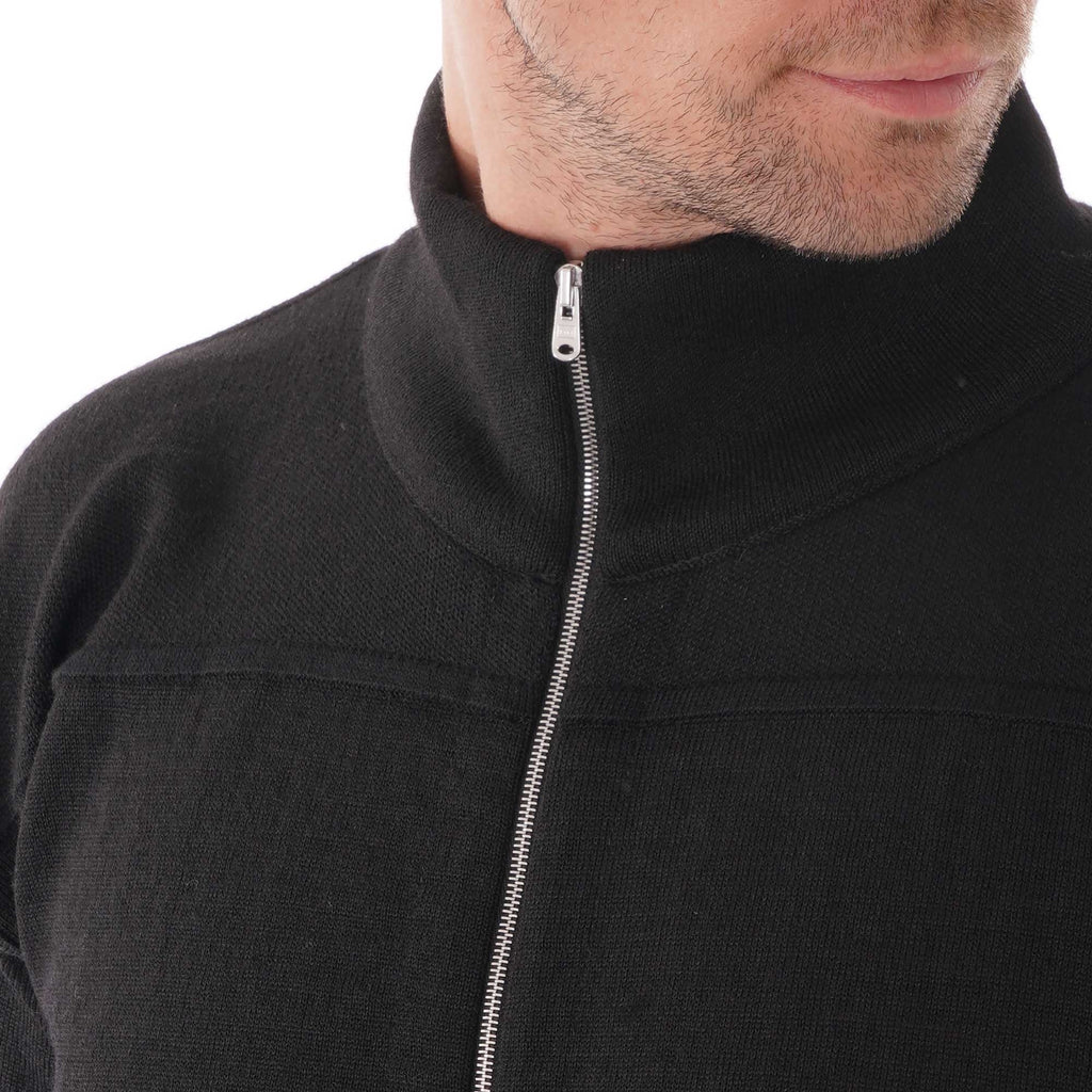 S.N.S Herning Element Full Zip Cardigan - Black
