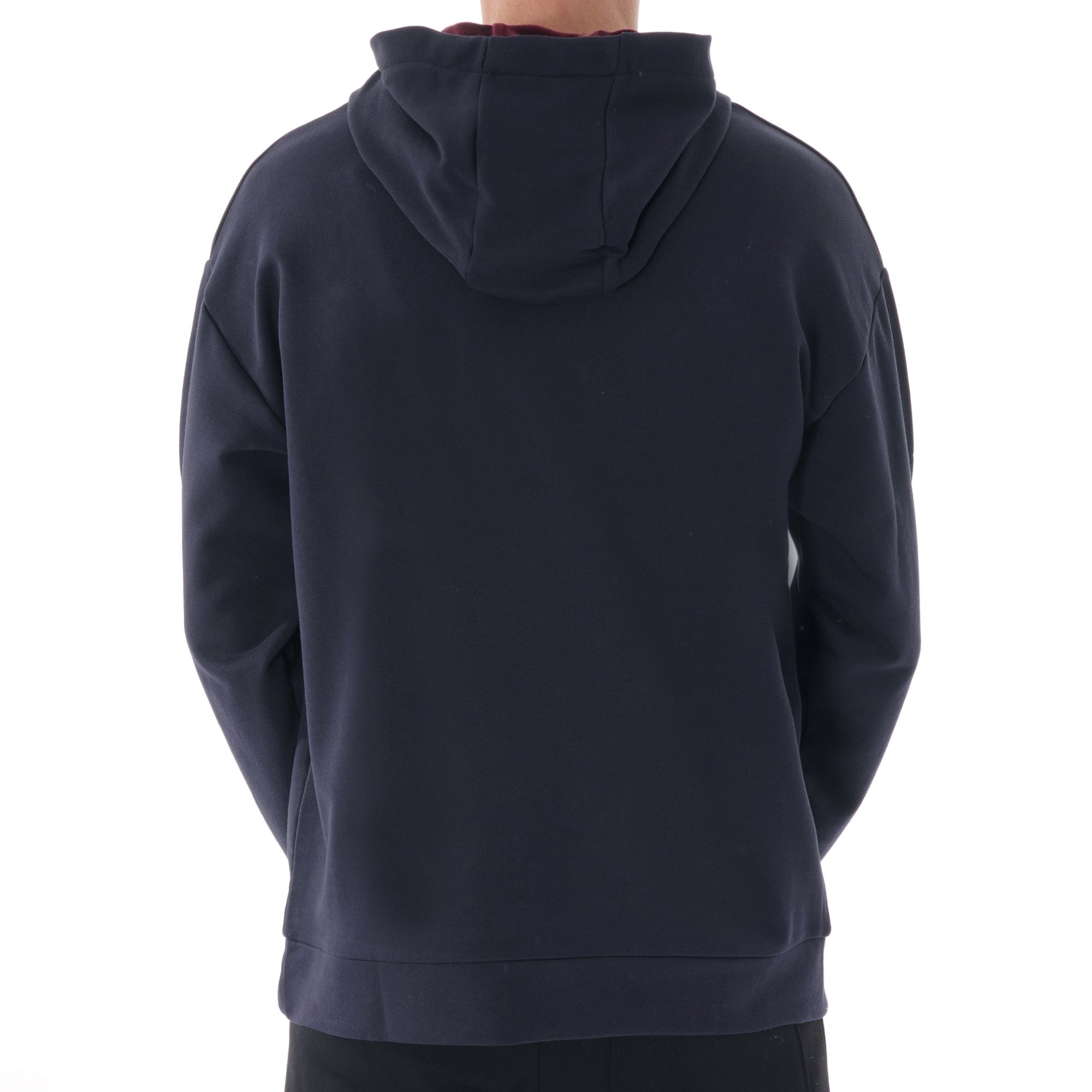 Emporio Armani Oversized Eagle Hoodie Sweat - Blue