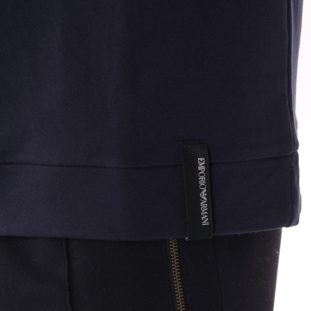 Emporio Armani Oversized Eagle Hoodie Sweat - Blue